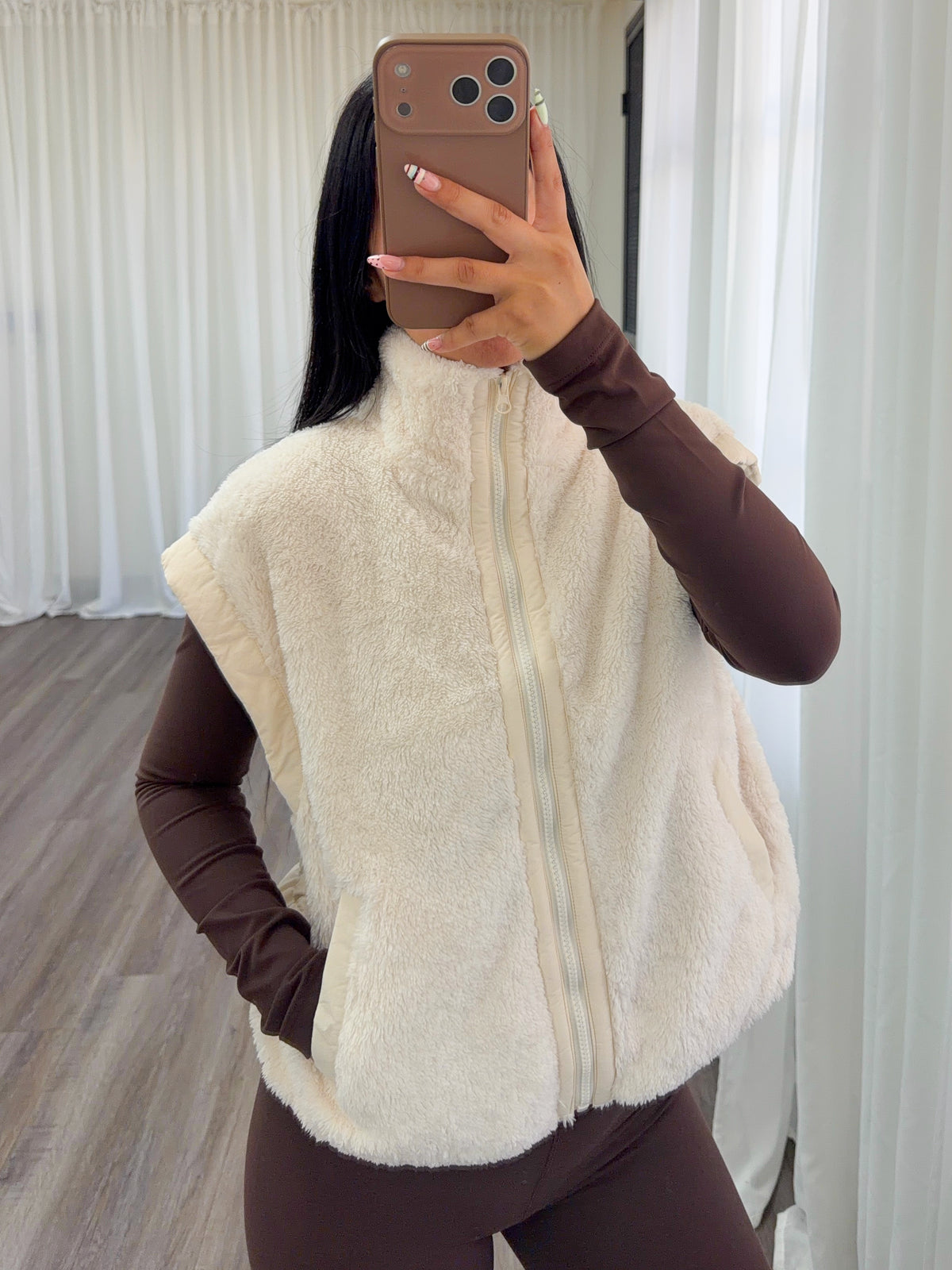 Destiny Fur Vest (Cream)