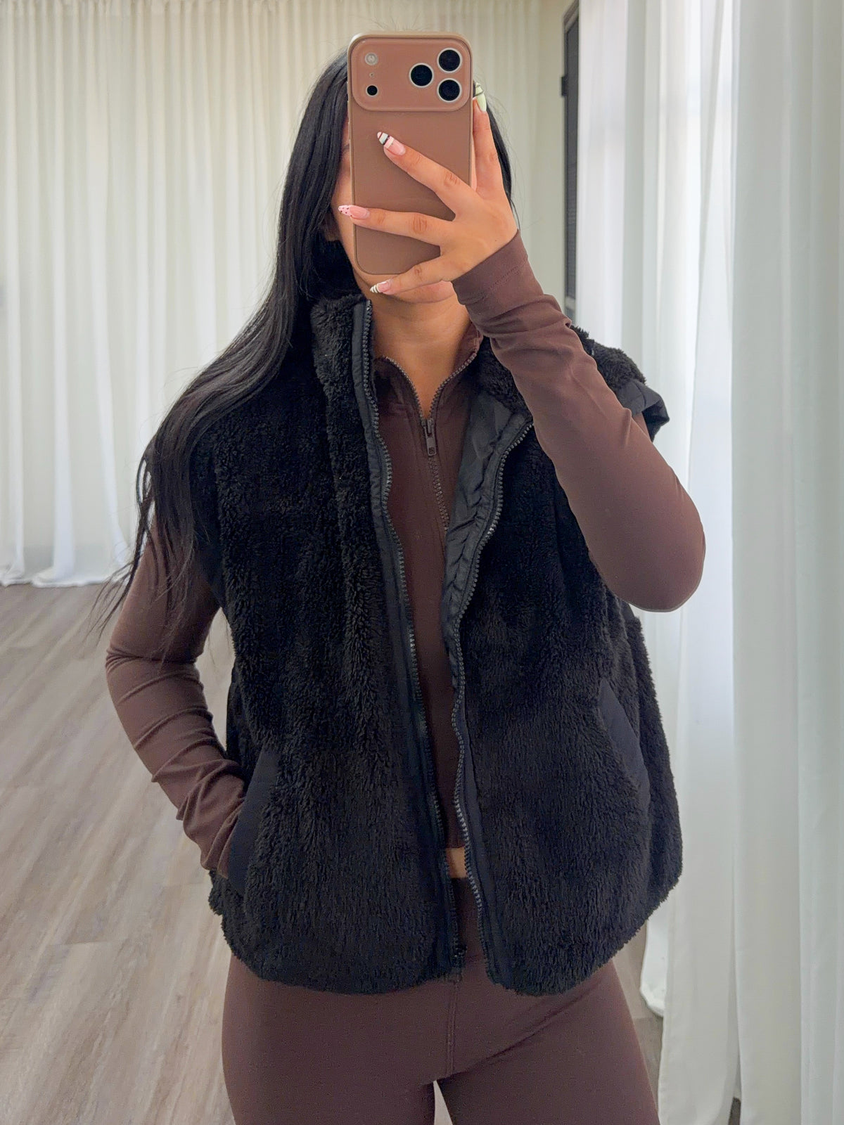 Destiny Fur Vest (Black)