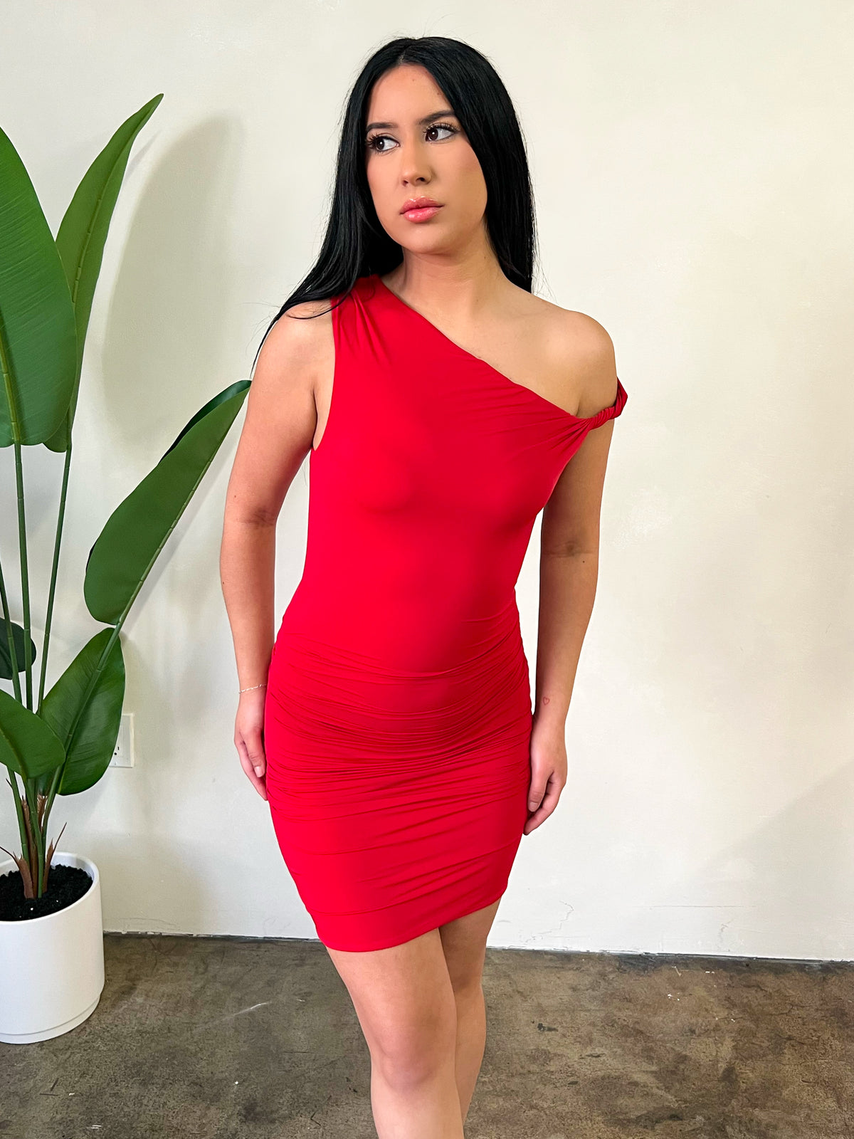 Daniella Mini Dress (Red)