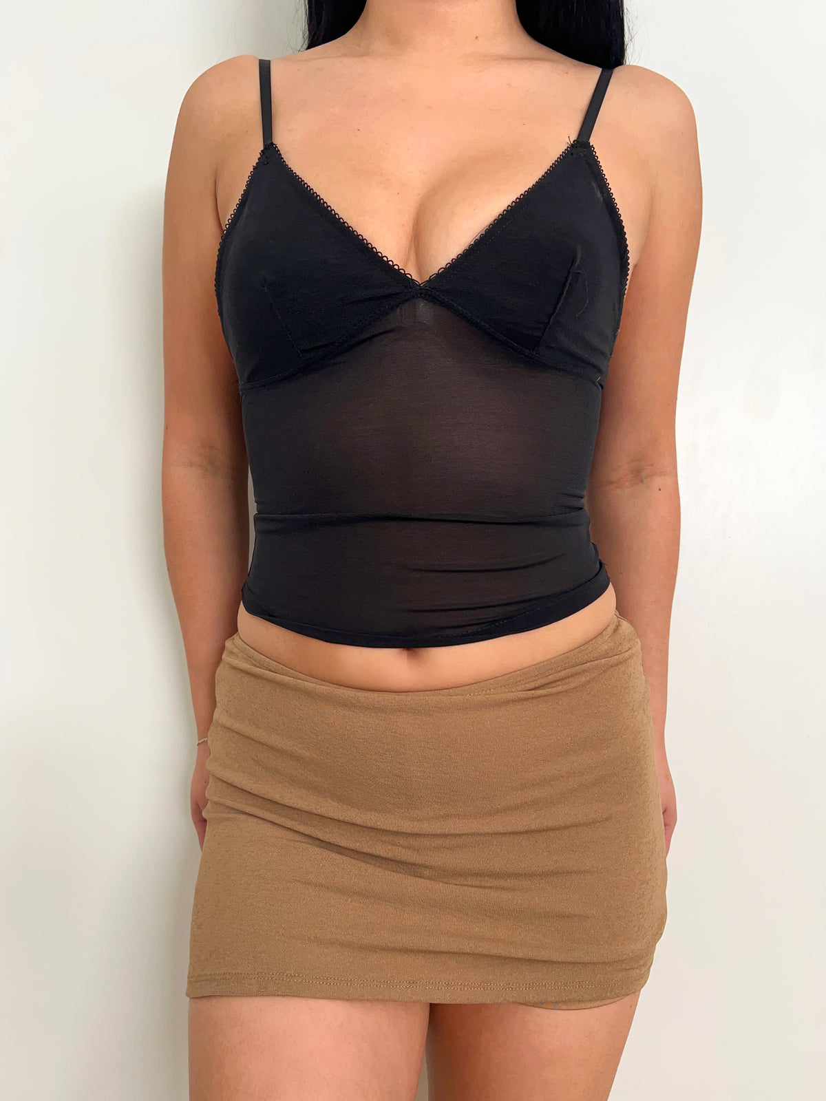 Rosalie Mini Skirt (Mocha)