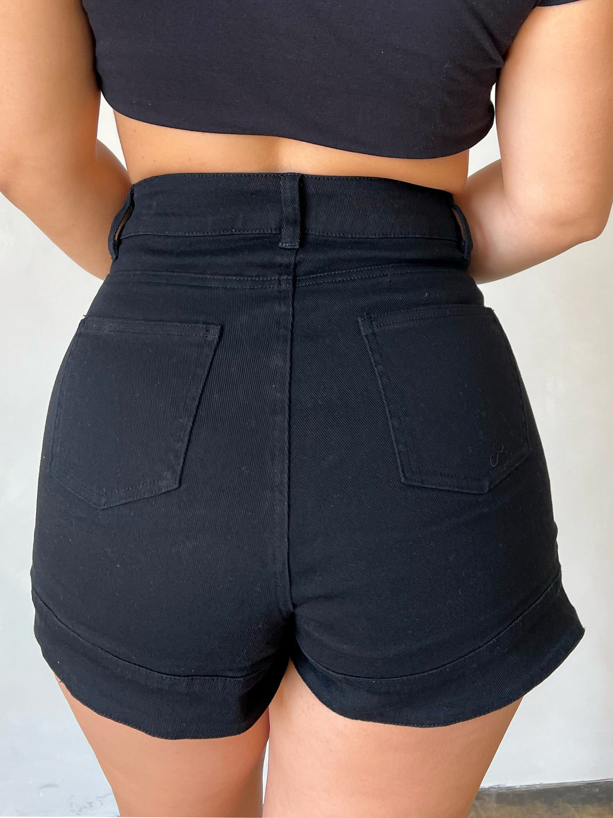 Nina Button Skort (Black)