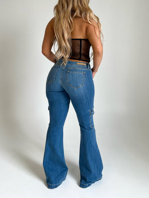 Vanessa Low Rise Jeans (Medium Denim) - Laura's Boutique, Inc