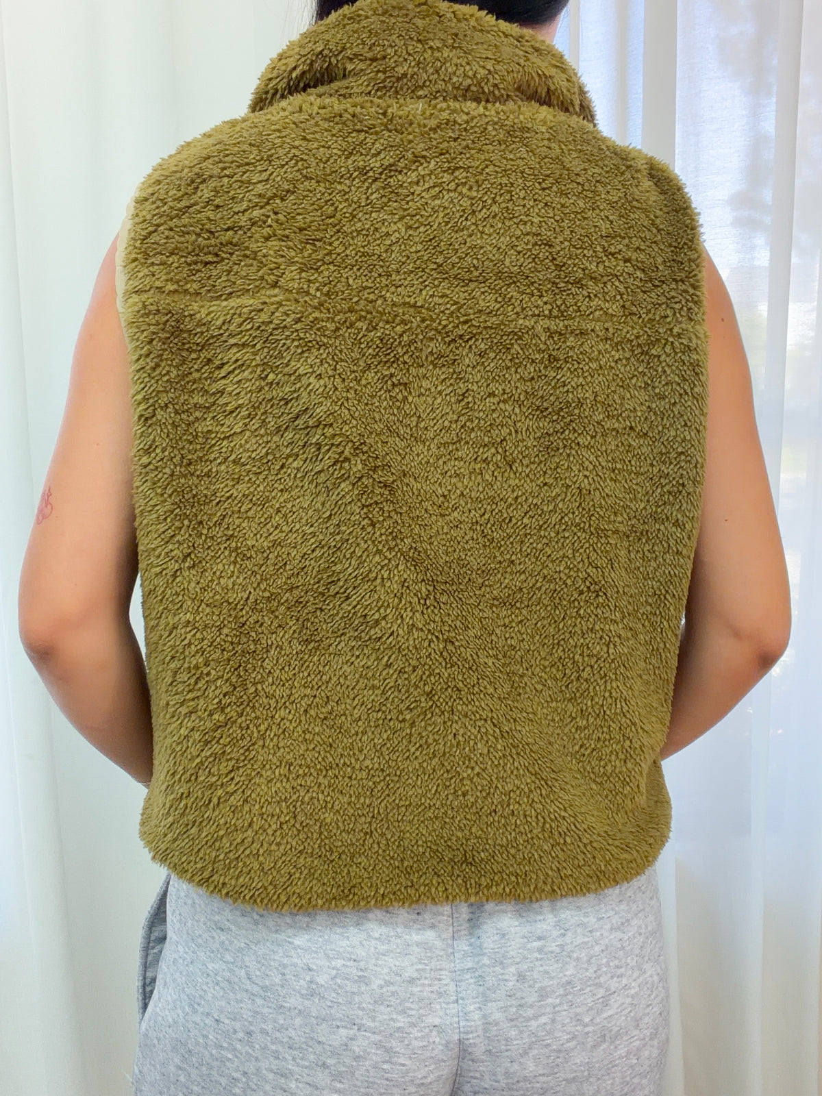 Bianca Fur Vest (Olive)