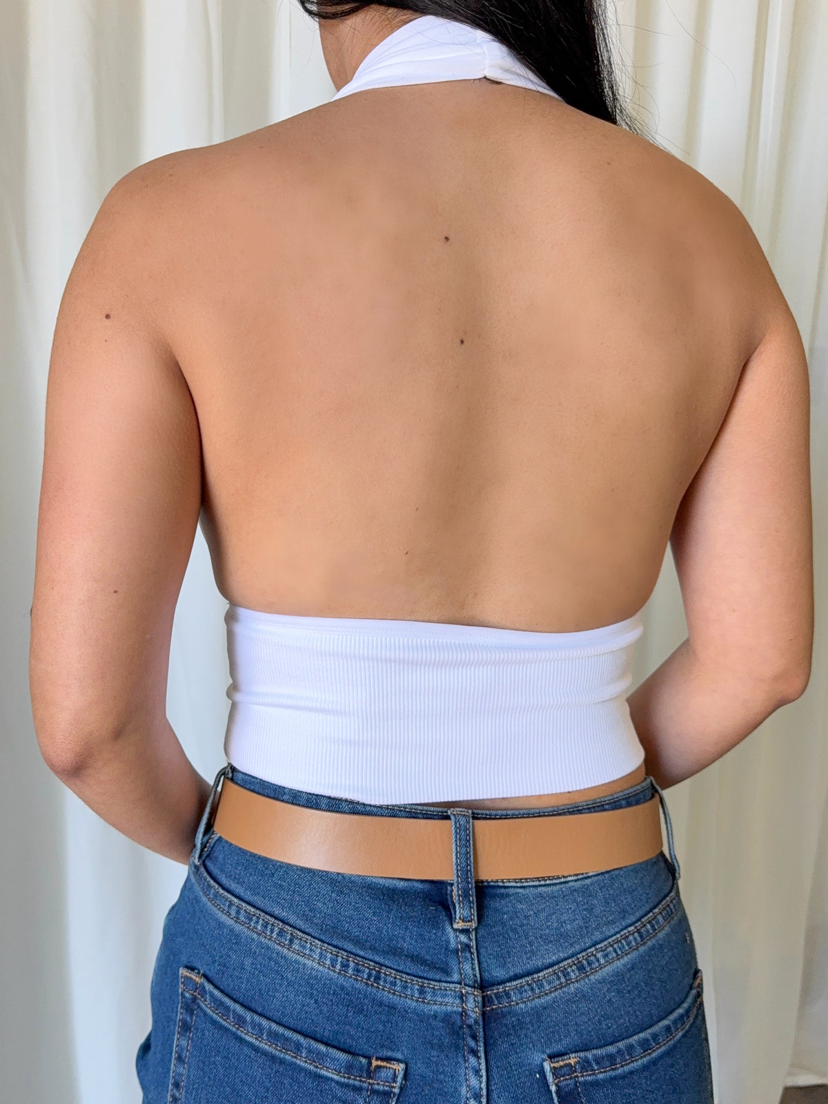 Gloria Halter Top (White)