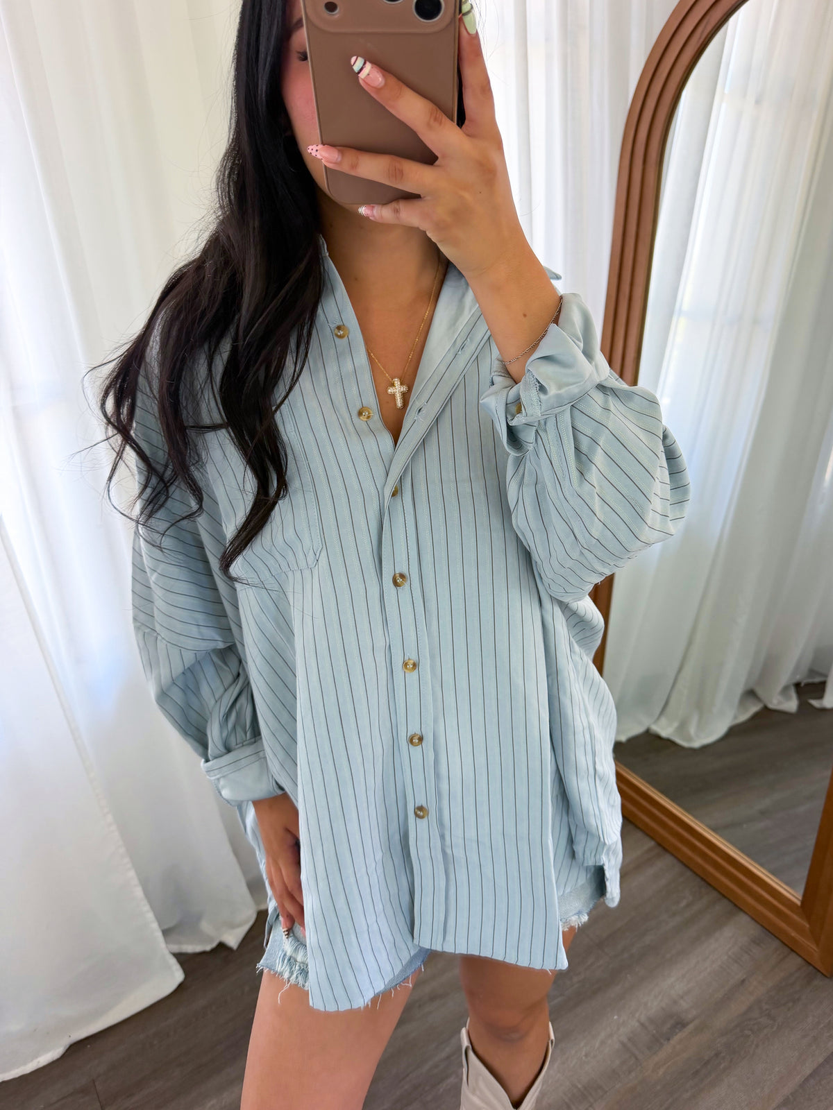 Soraya Button Up (Blue)