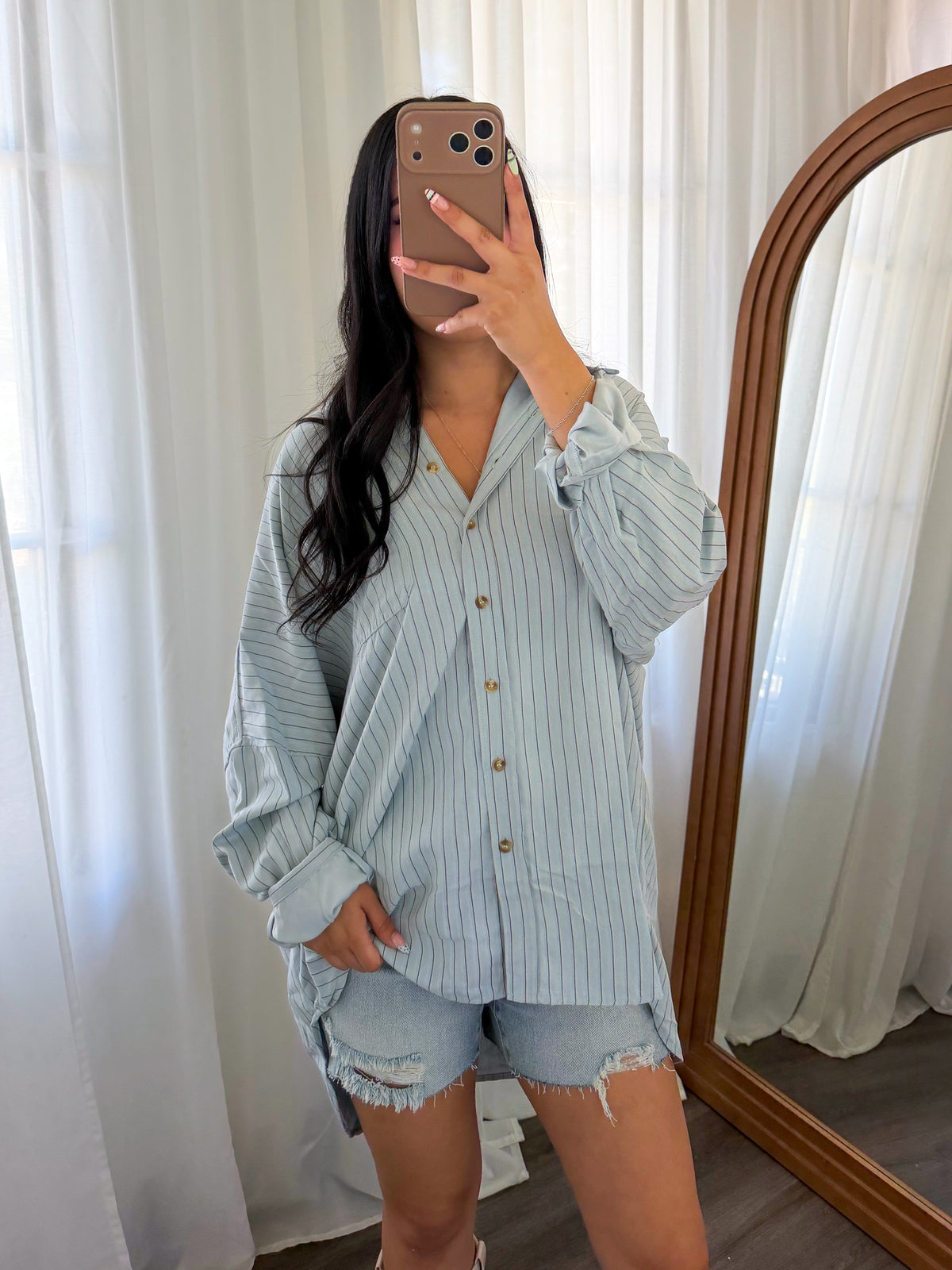 Soraya Button Up (Blue)