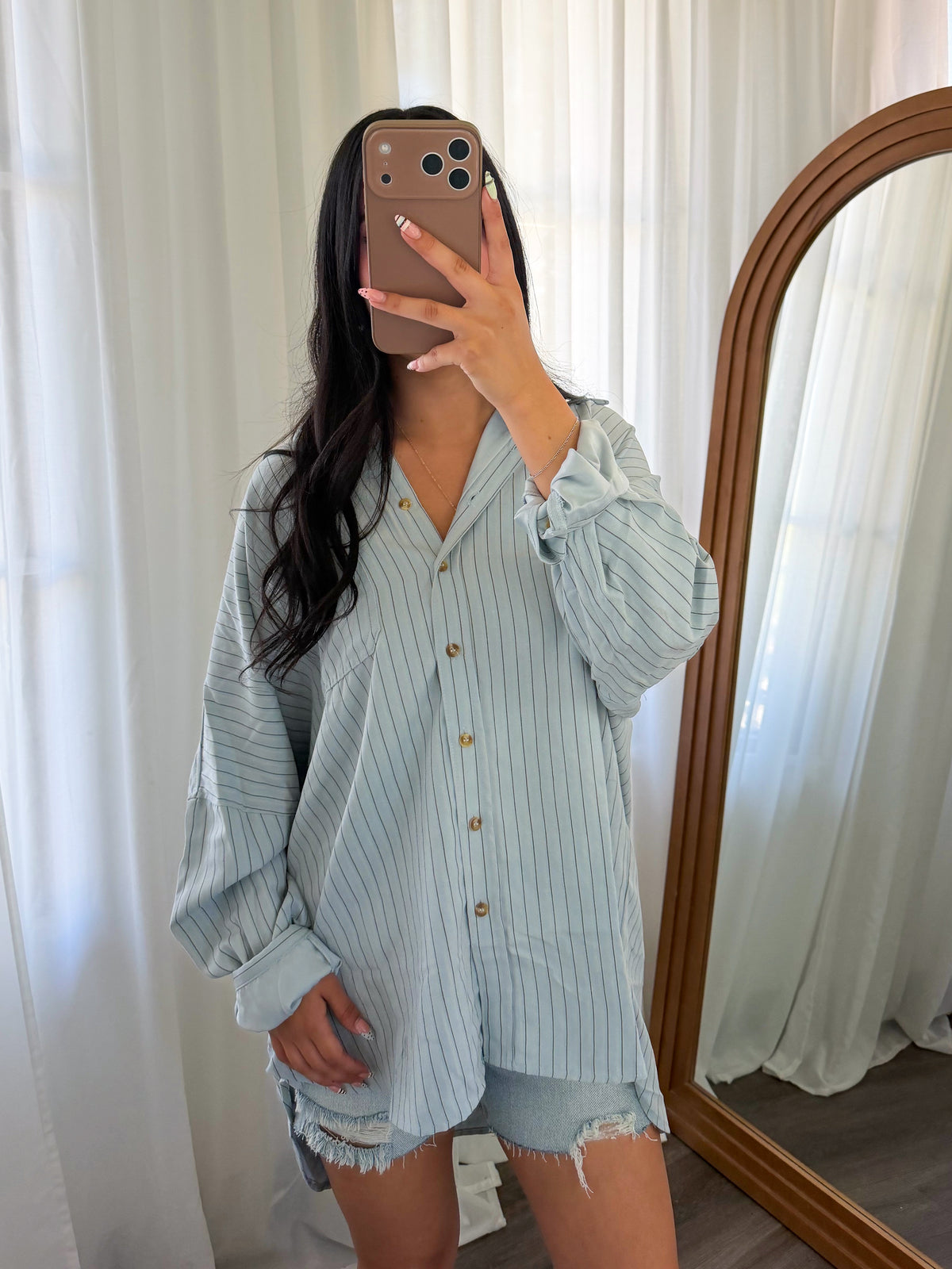 Soraya Button Up (Blue)