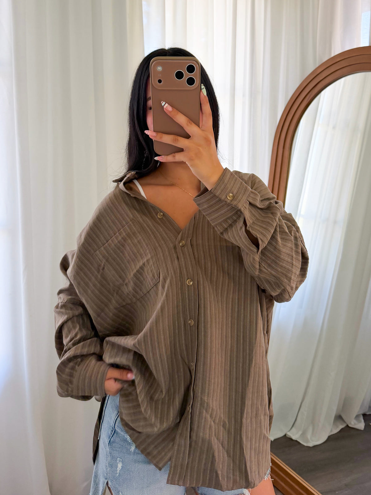 Soraya Button Up (Brown)