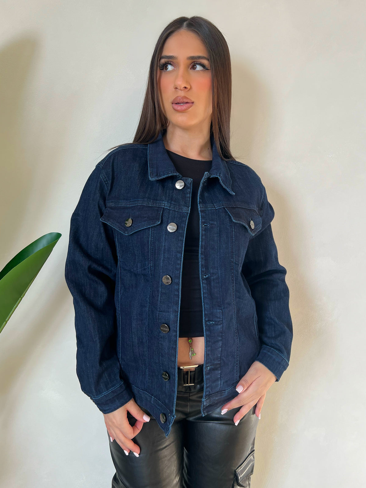 Carolyn Denim Jacket (Dark Denim)