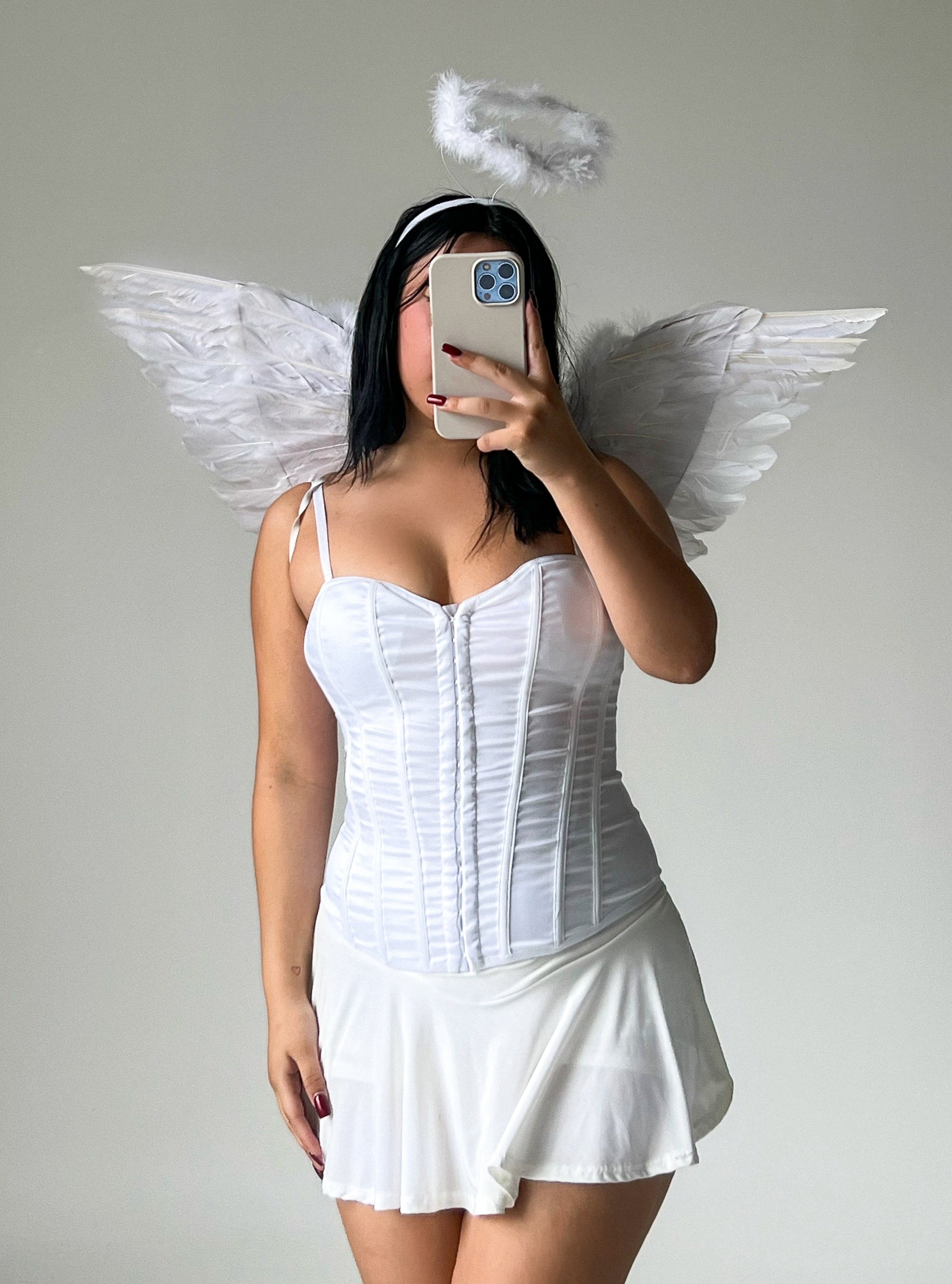 Angel 2 Piece Set (White) - Laura's Boutique, Inc