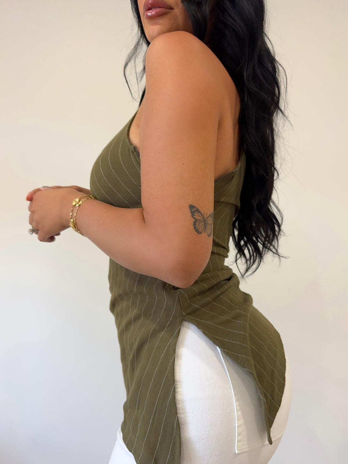 Valerie Off the Shoulder Top (Olive)