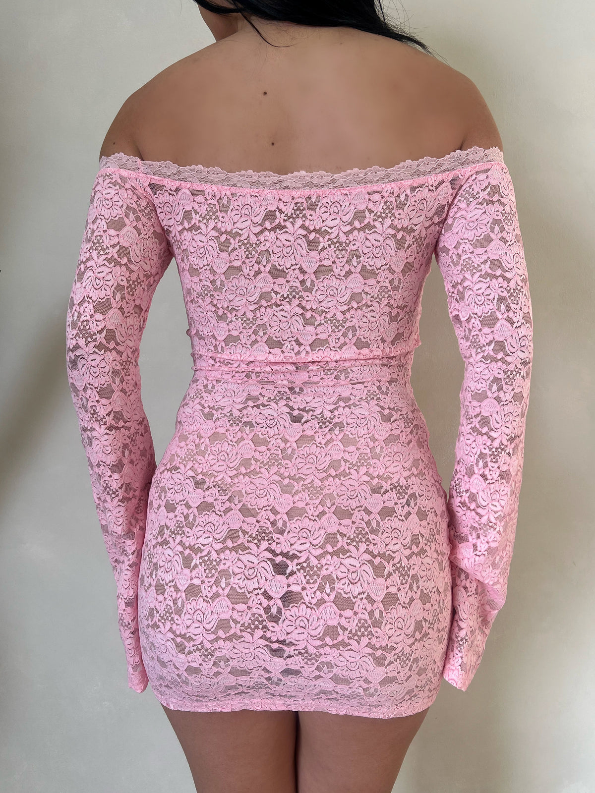 Vanessa Off The Shoulder Dress (Pink)