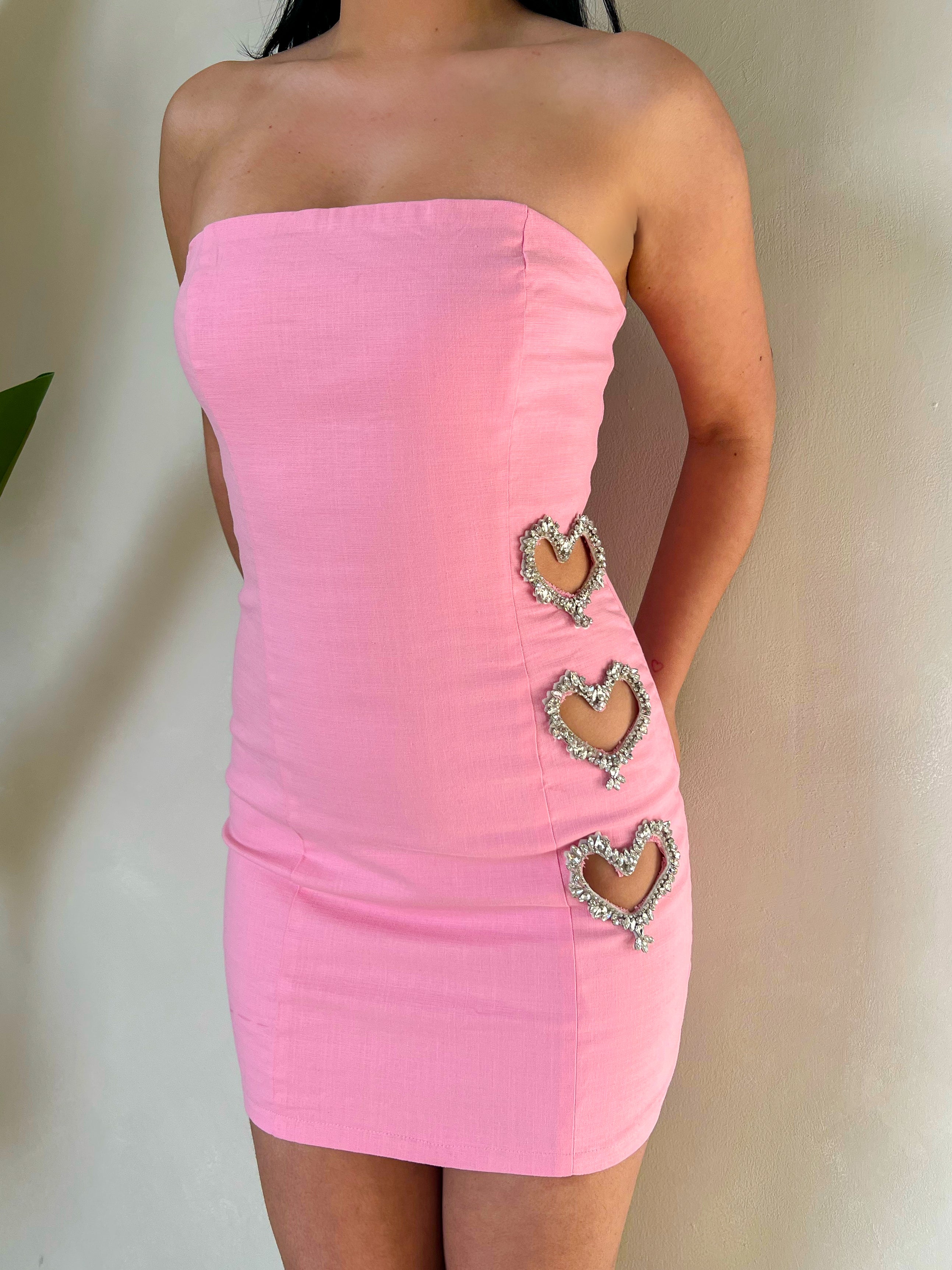 pink mini dress sale Karla (Pink) Medium Size:XS (UK 8) soft knit Mini length Formal Blazer Emerald Green
