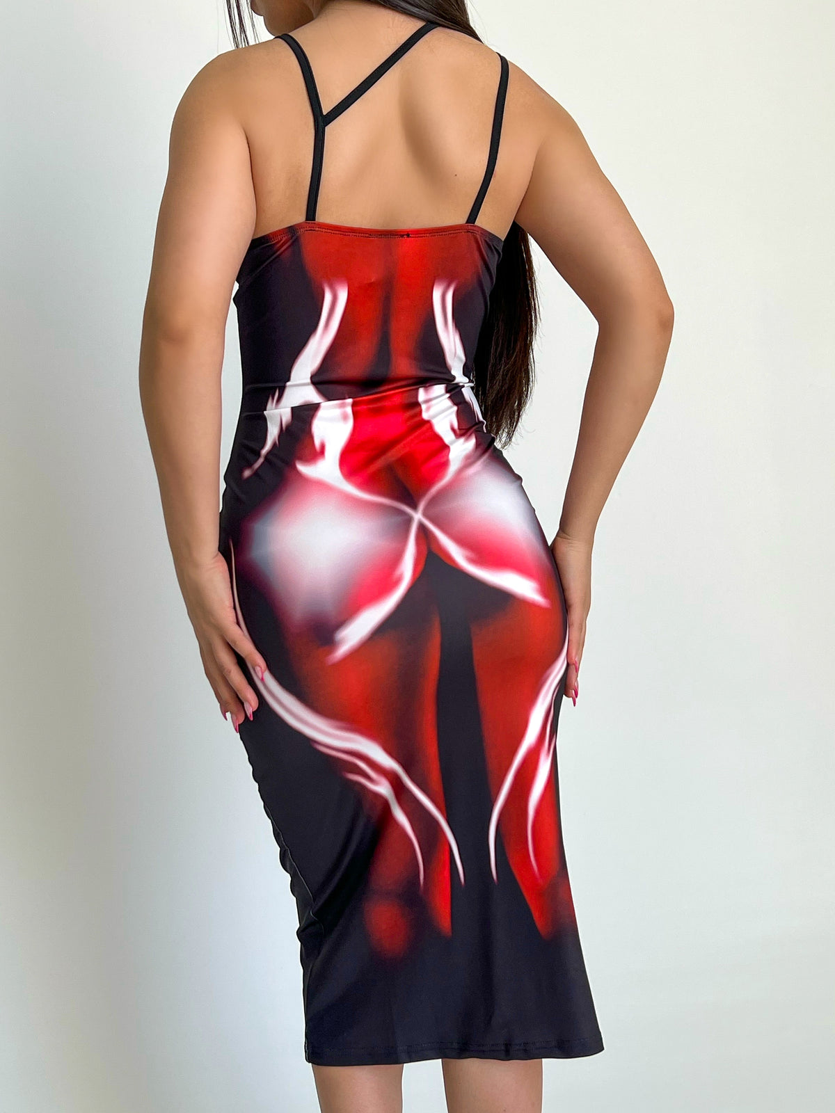 Diana Midi Dress (Red)