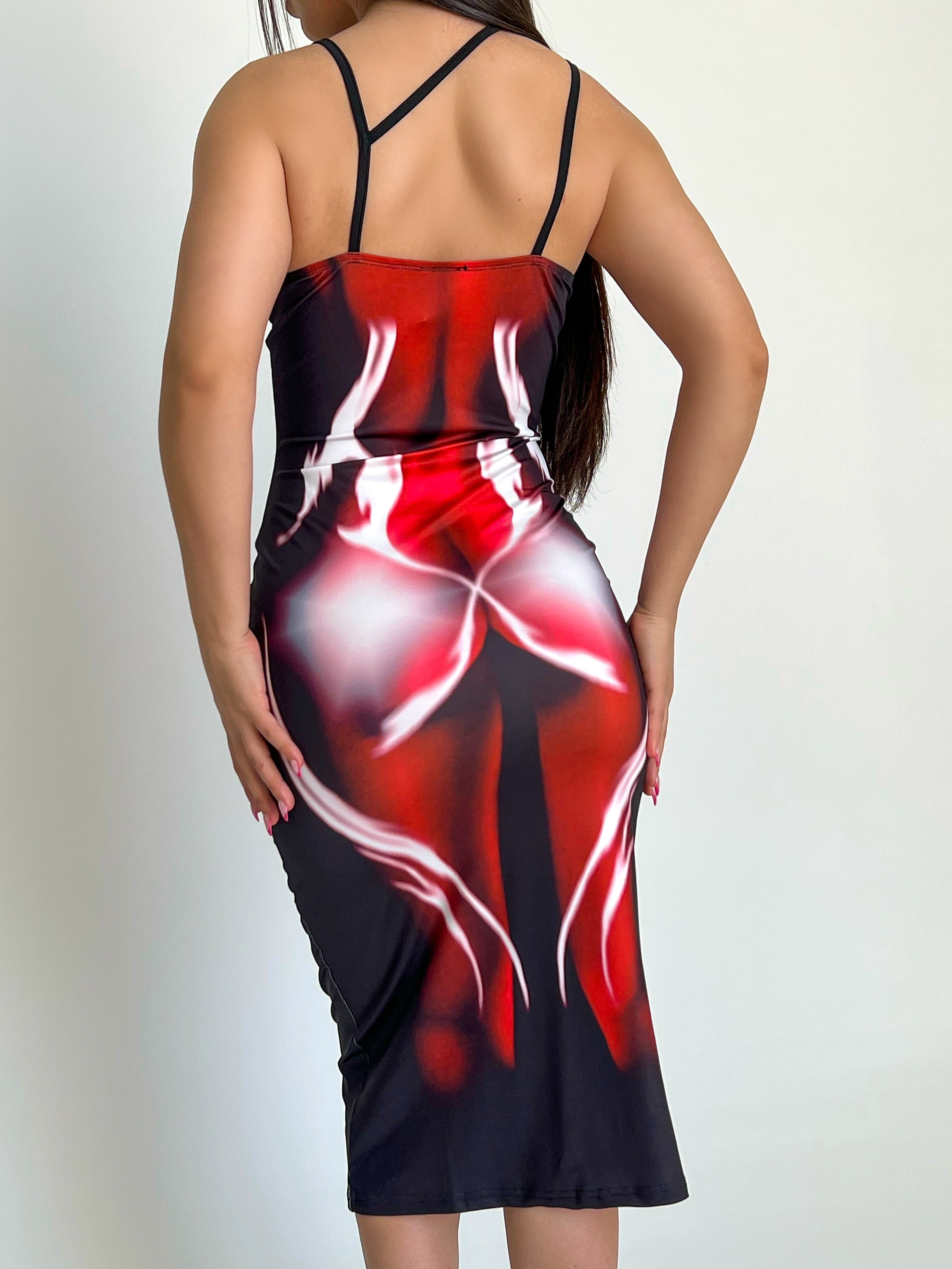 Diana Corset Mini Dress (Red) - Laura's Boutique, Inc
