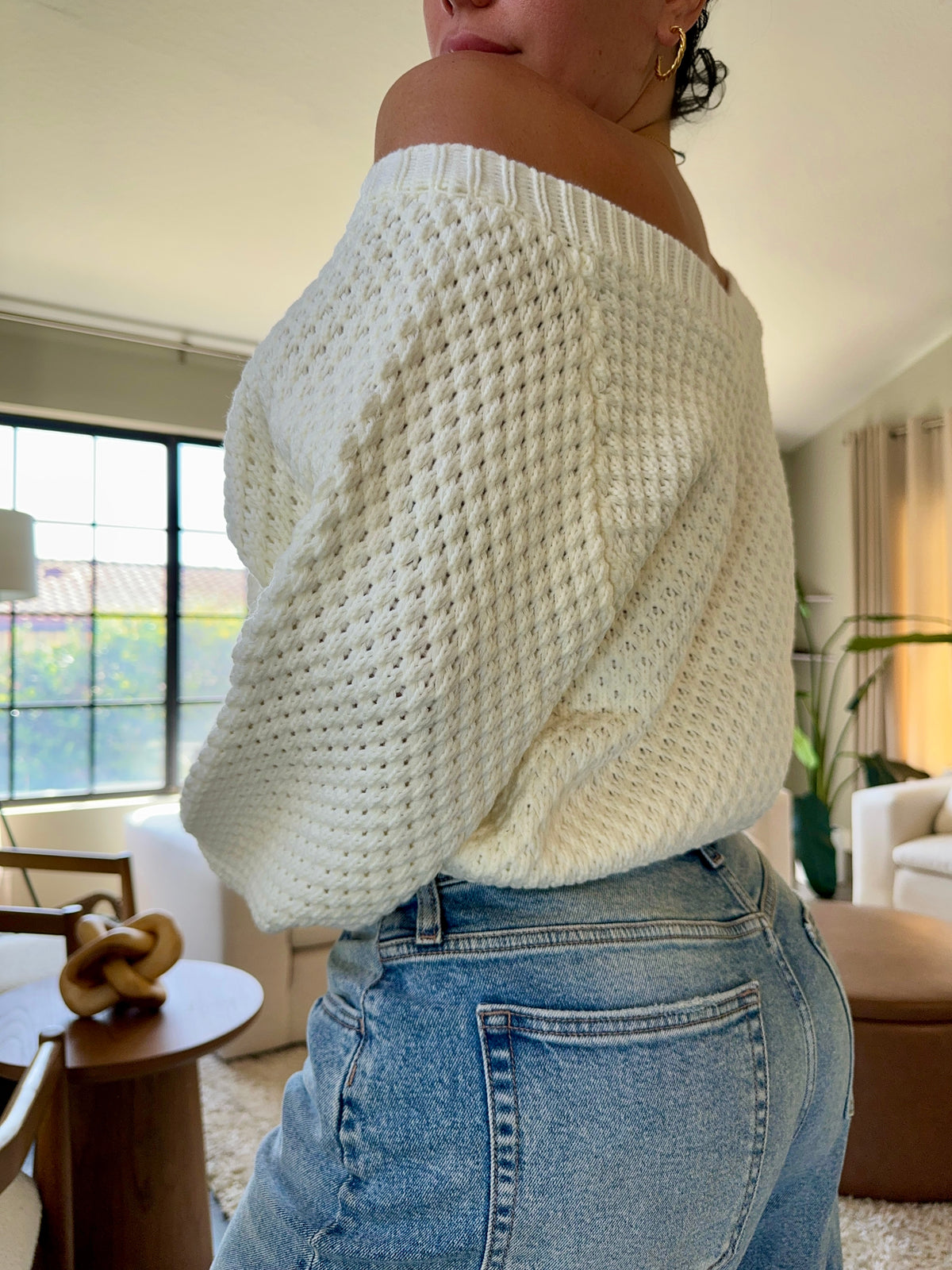 Gaby Knit Sweater (Ivory)