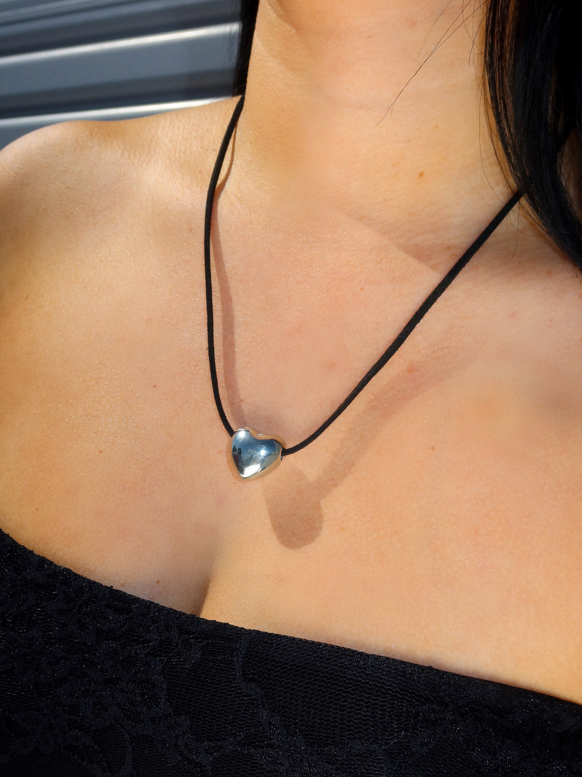 Bella Heart Necklace (Silver)