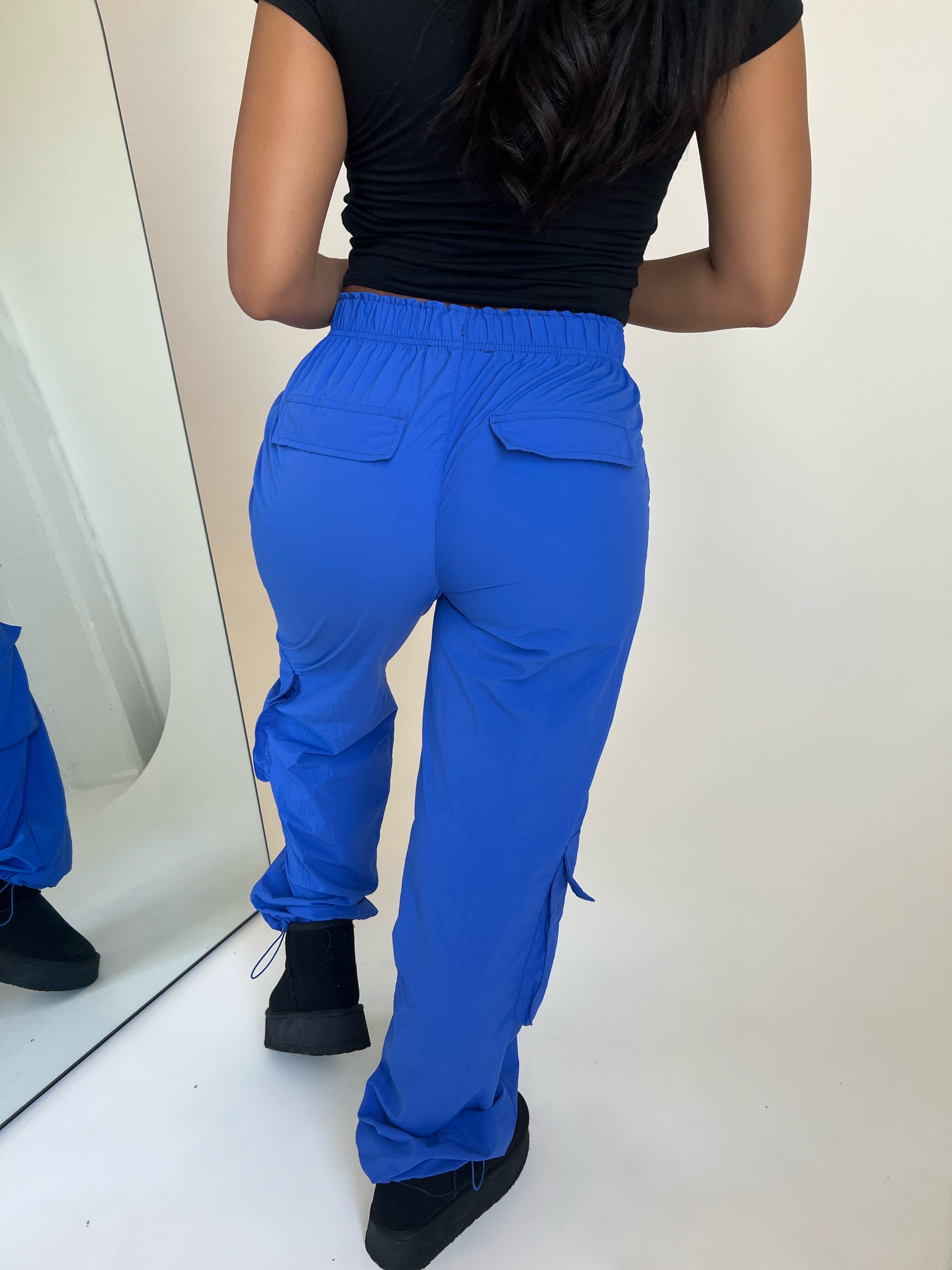 Jocelyn Cargo Pants (Blue) - Laura's Boutique, Inc