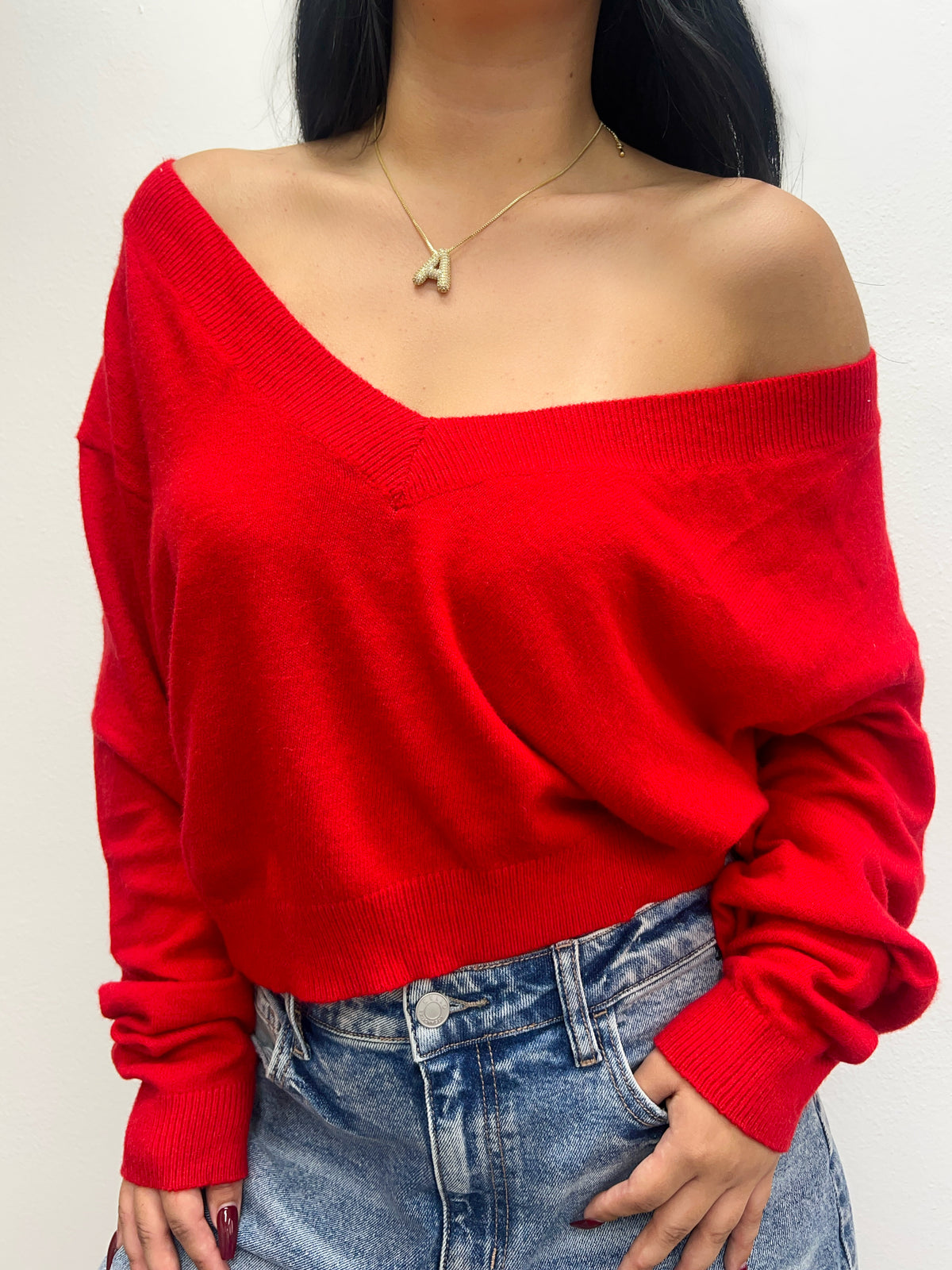 Karissa V-Neck (Red)