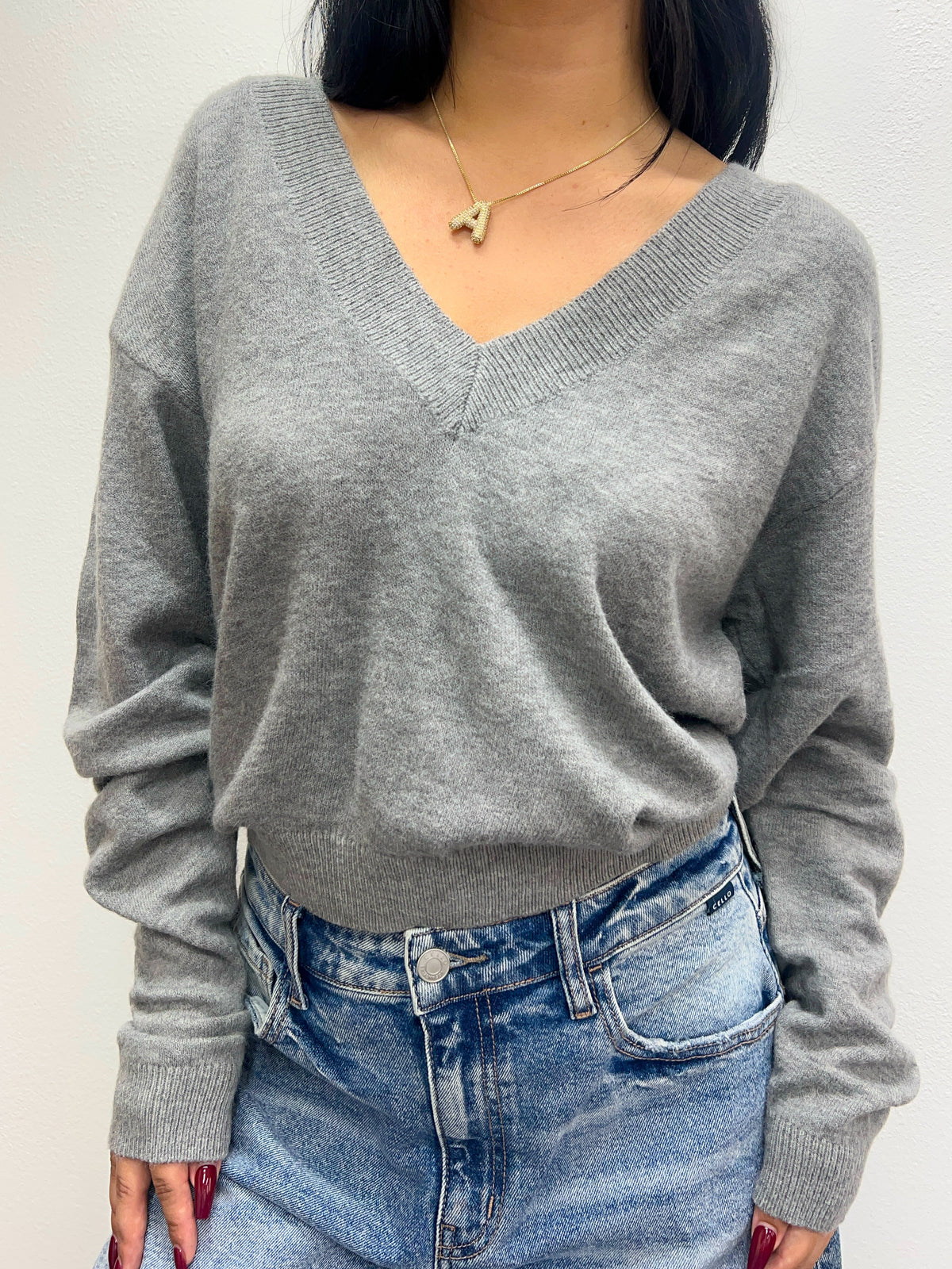 Karissa V-Neck (Grey)