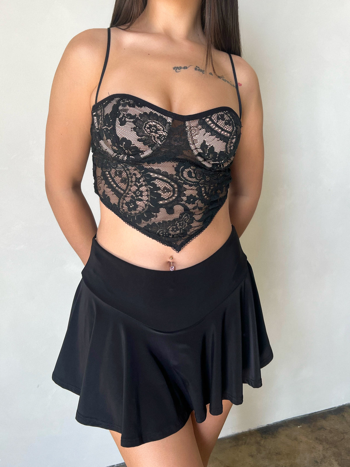 Andreana Corset Top (Black)