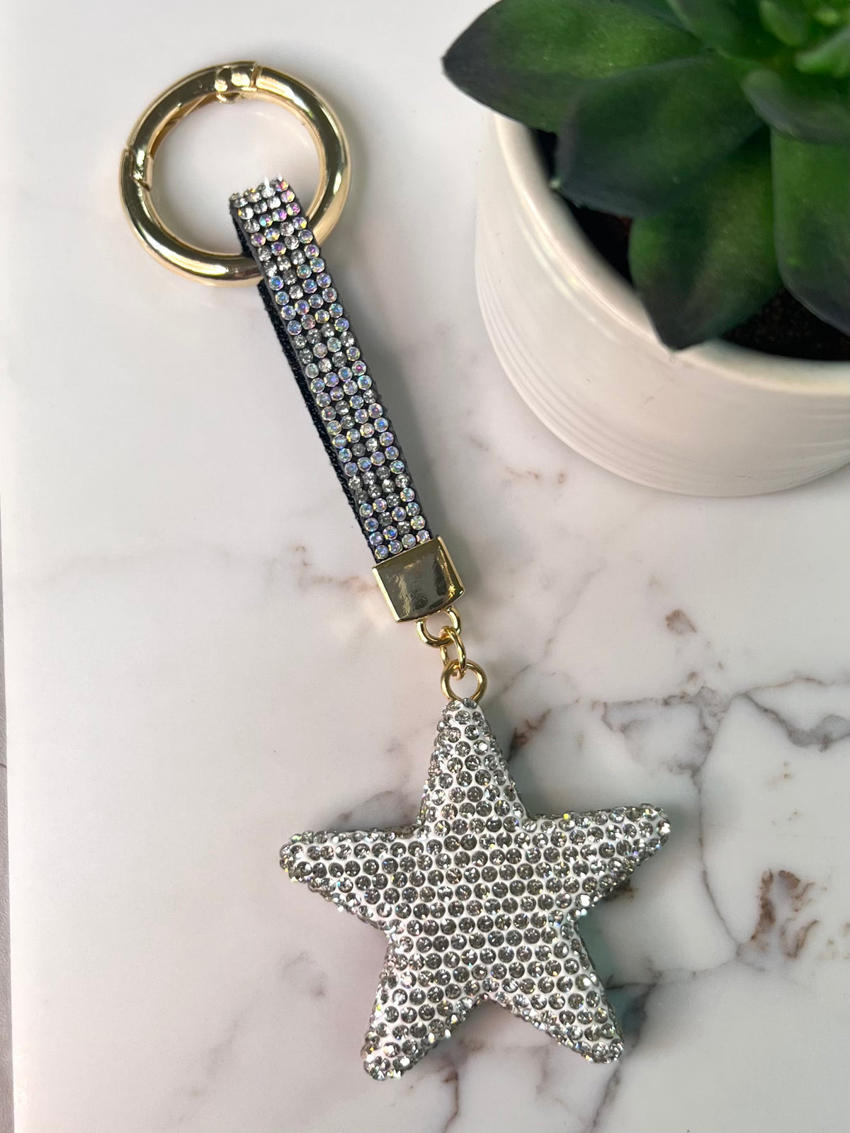 Star Sparkle Keychain (Silver)
