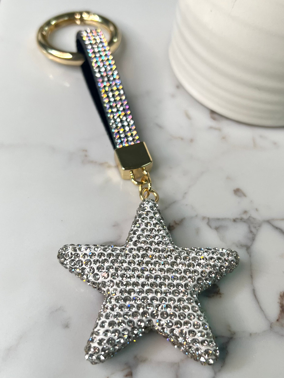 Star Sparkle Keychain (Silver)