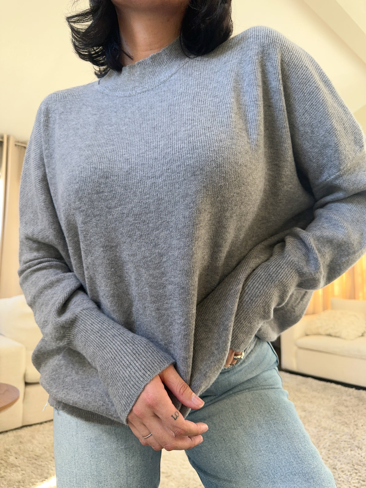 Amber Crewneck (Grey)