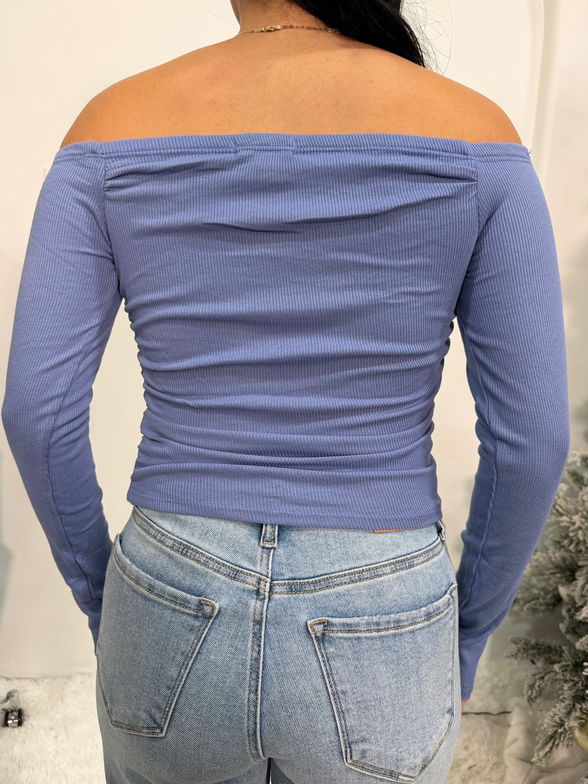 Elara Top Bundle (White & Blue)