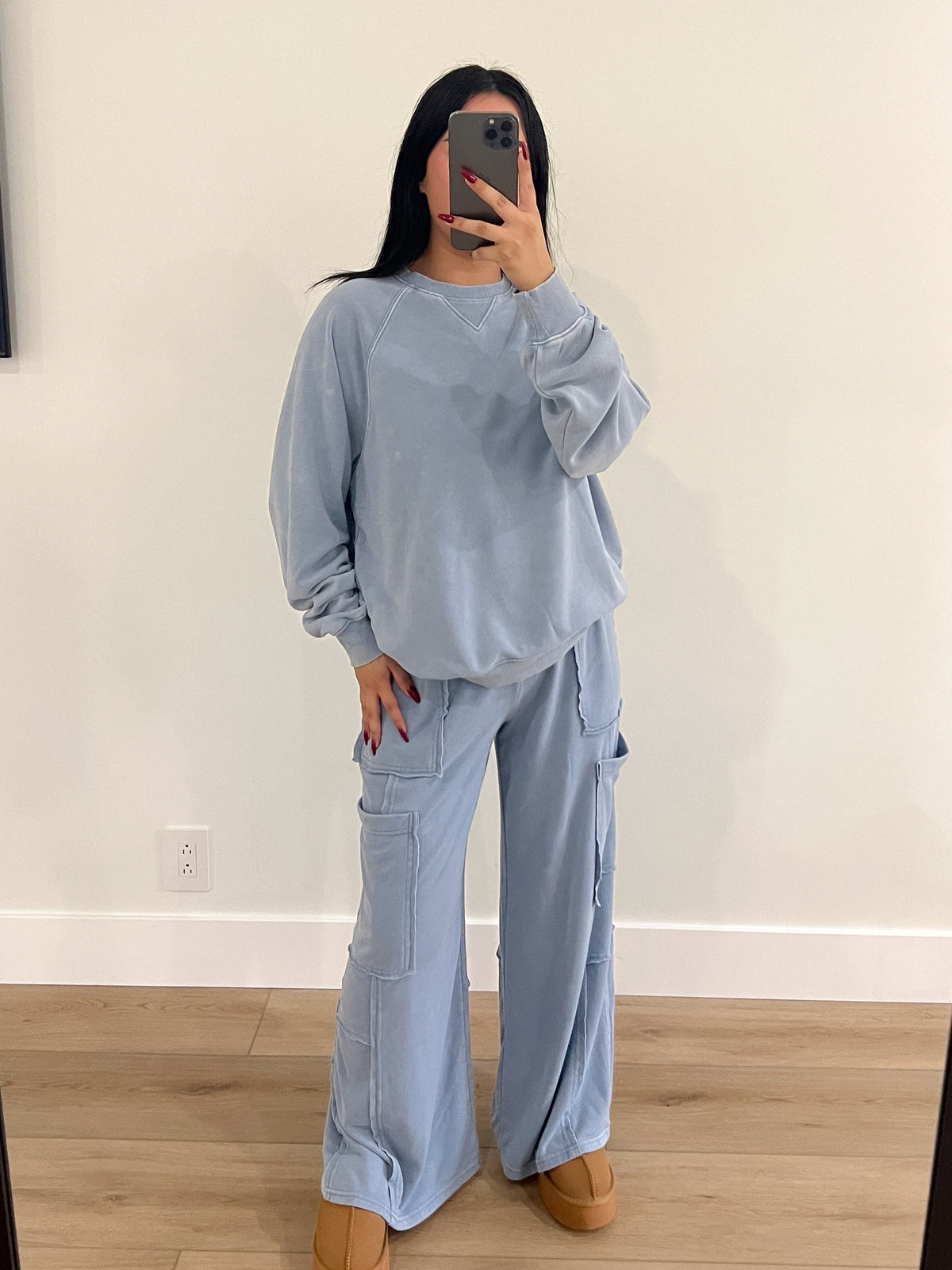 Yazmin 2 Piece (Gray Blue)