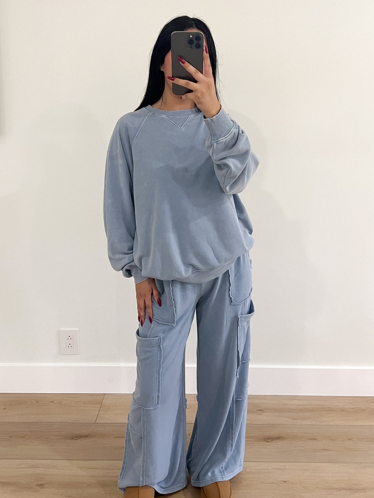 Yazmin 2 Piece (Gray Blue)