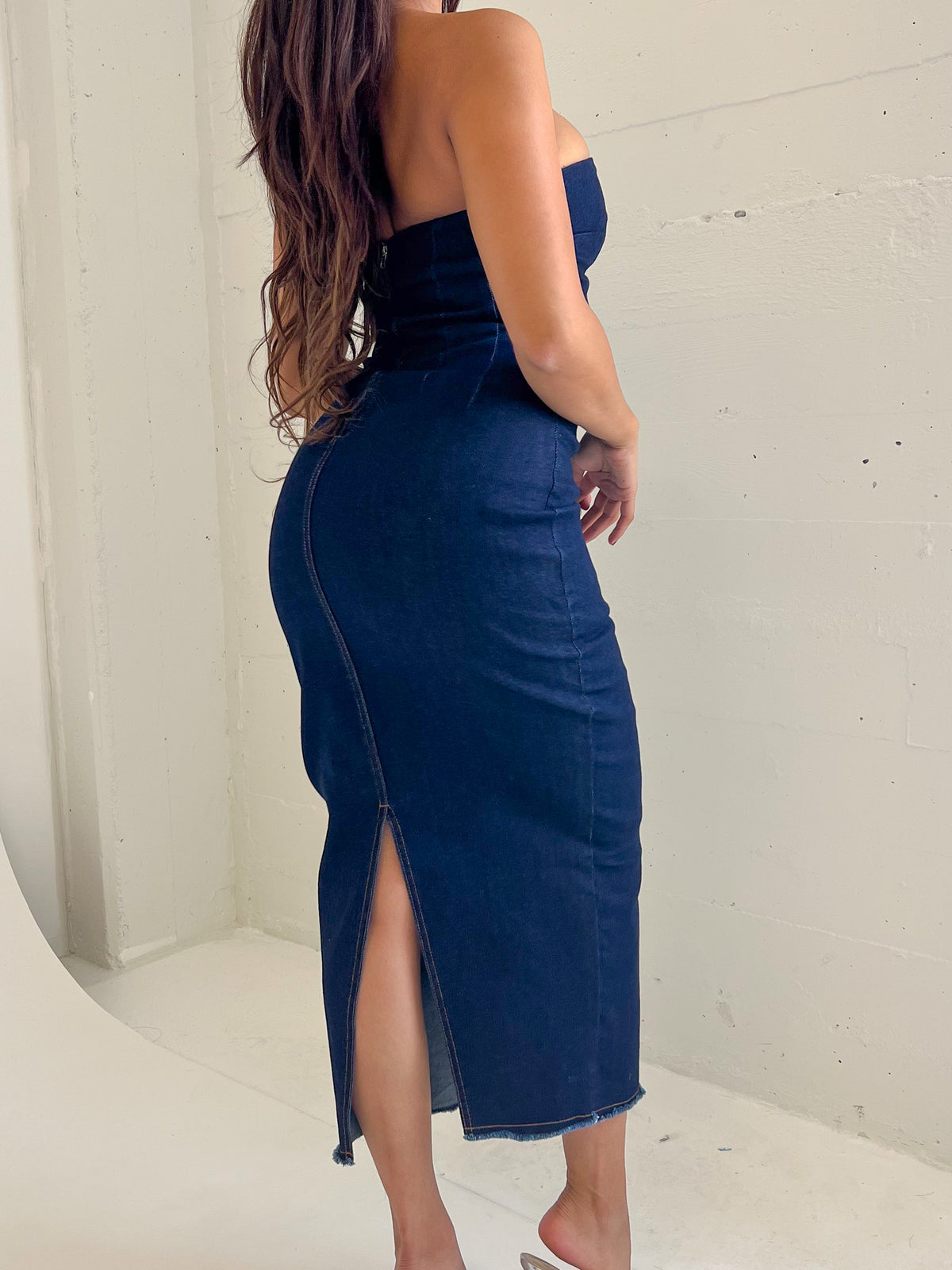 Alondra Denim Dress (Dark Denim) - Laura's Boutique, Inc Alondra Denim Dress (Dark Denim) - Laura's Boutique, Inc