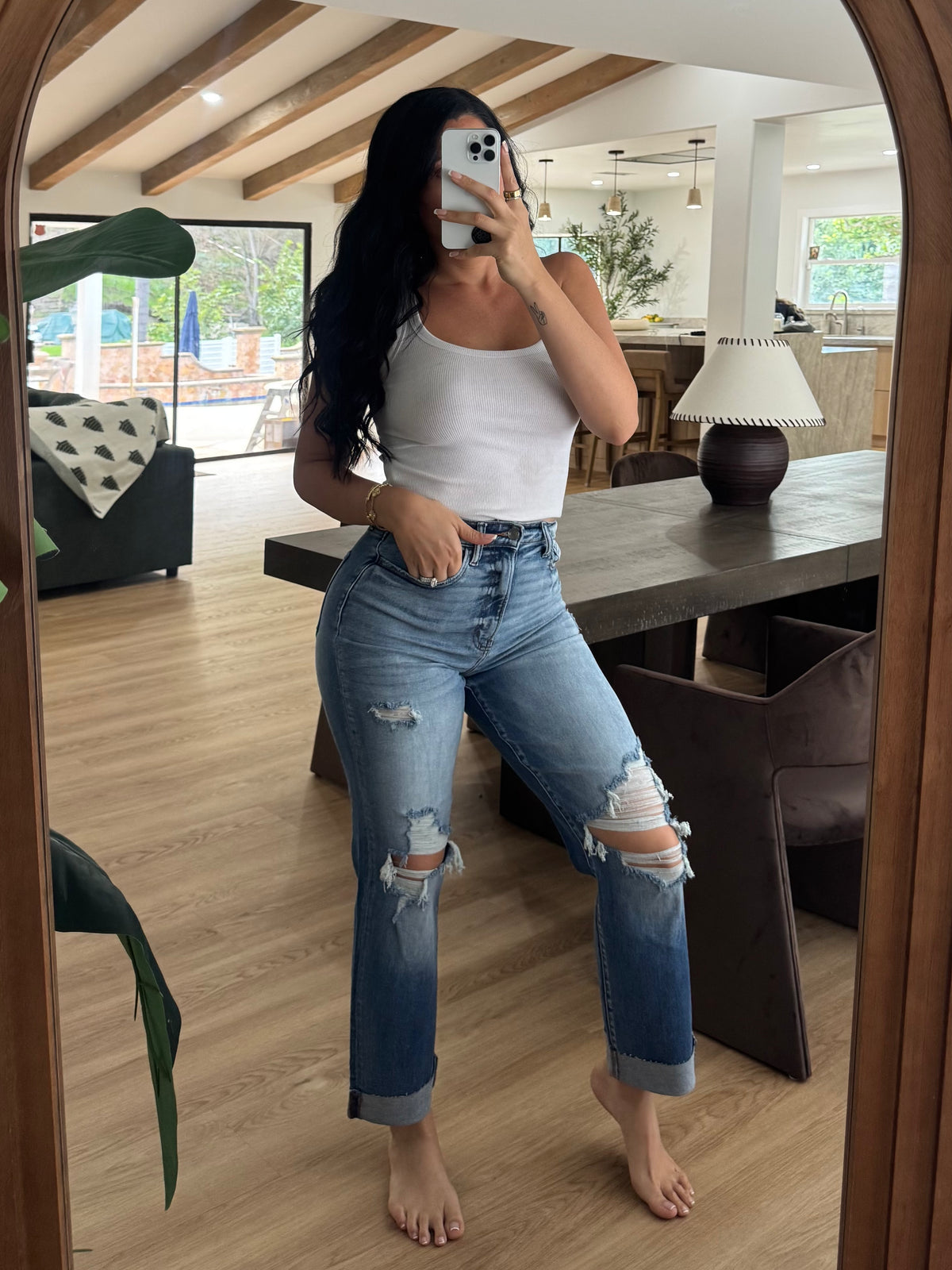 Gabby High Rise Jeans (Medium Denim)