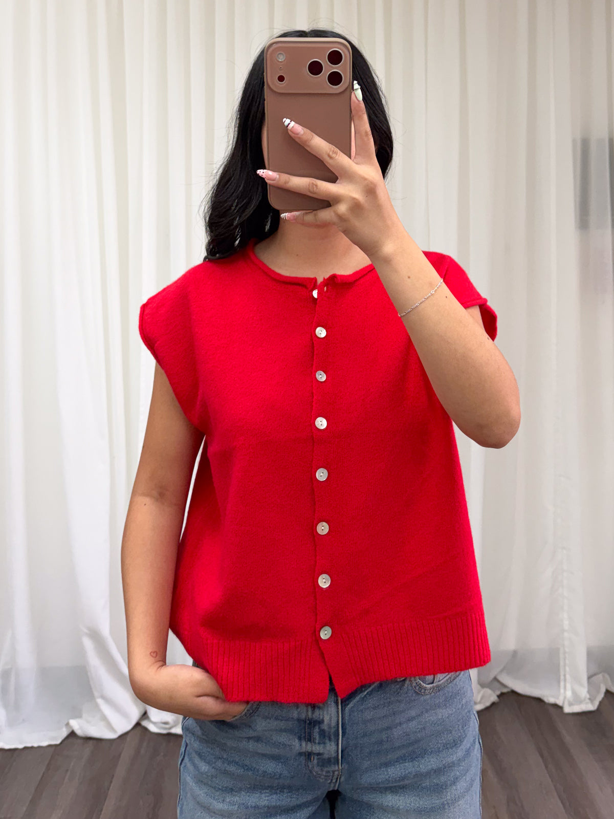 Candy Sweater Top (Red)