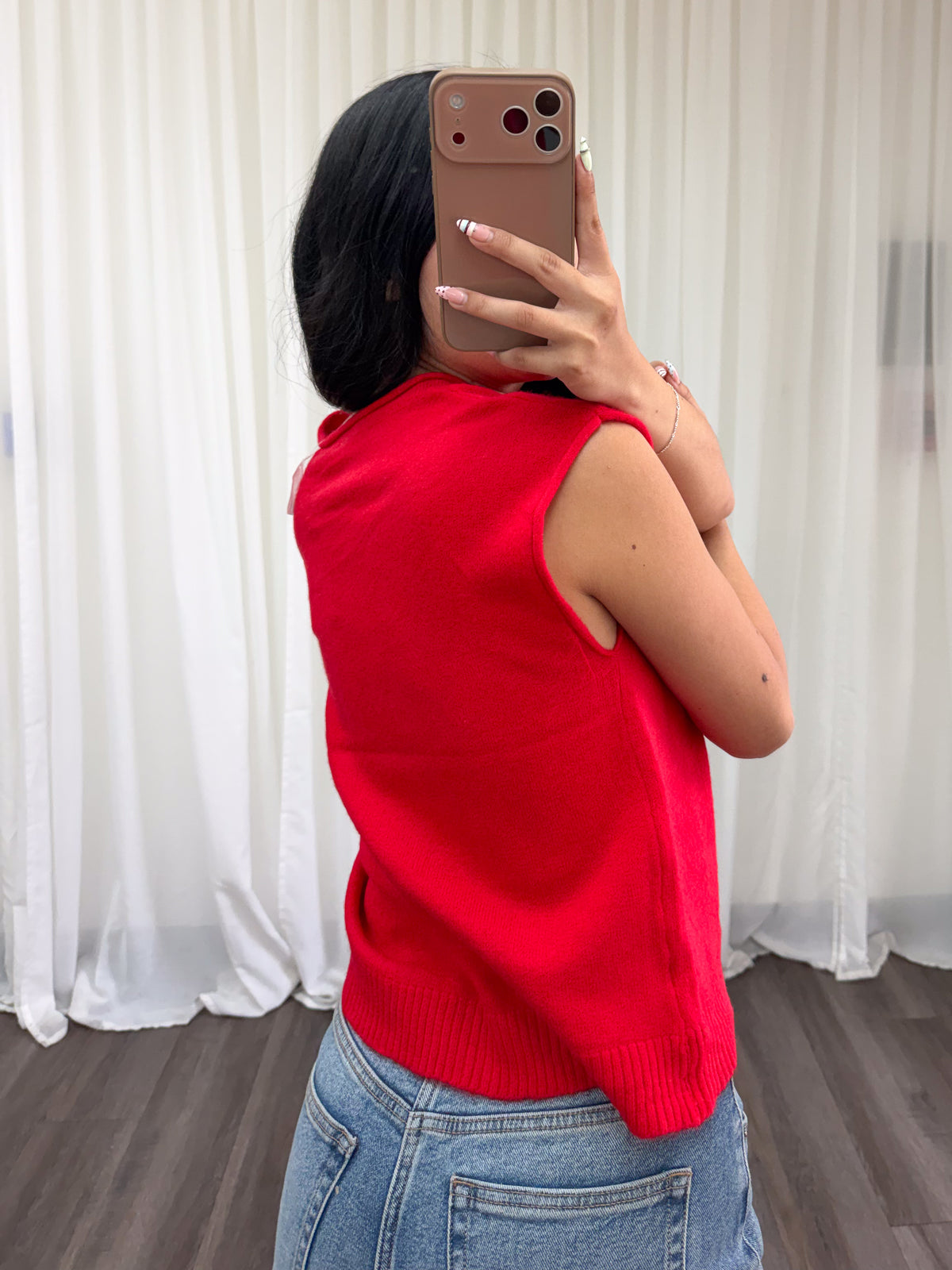Candy Sweater Top (Red)