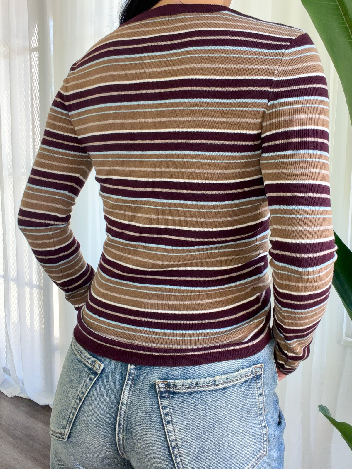 Karina Sweater Top (Burgundy)