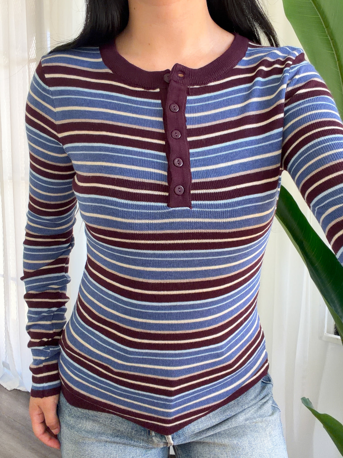 Karina Sweater Top (Blue)