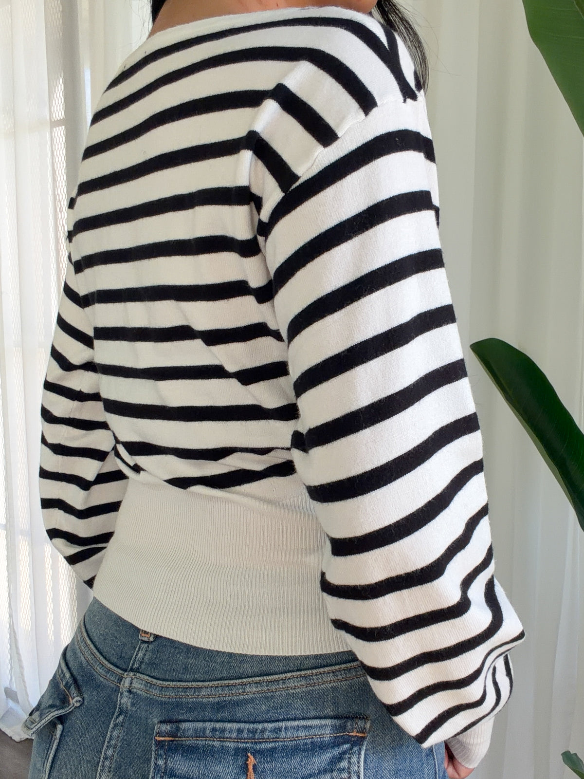 Vanessa Striped Top (Black)