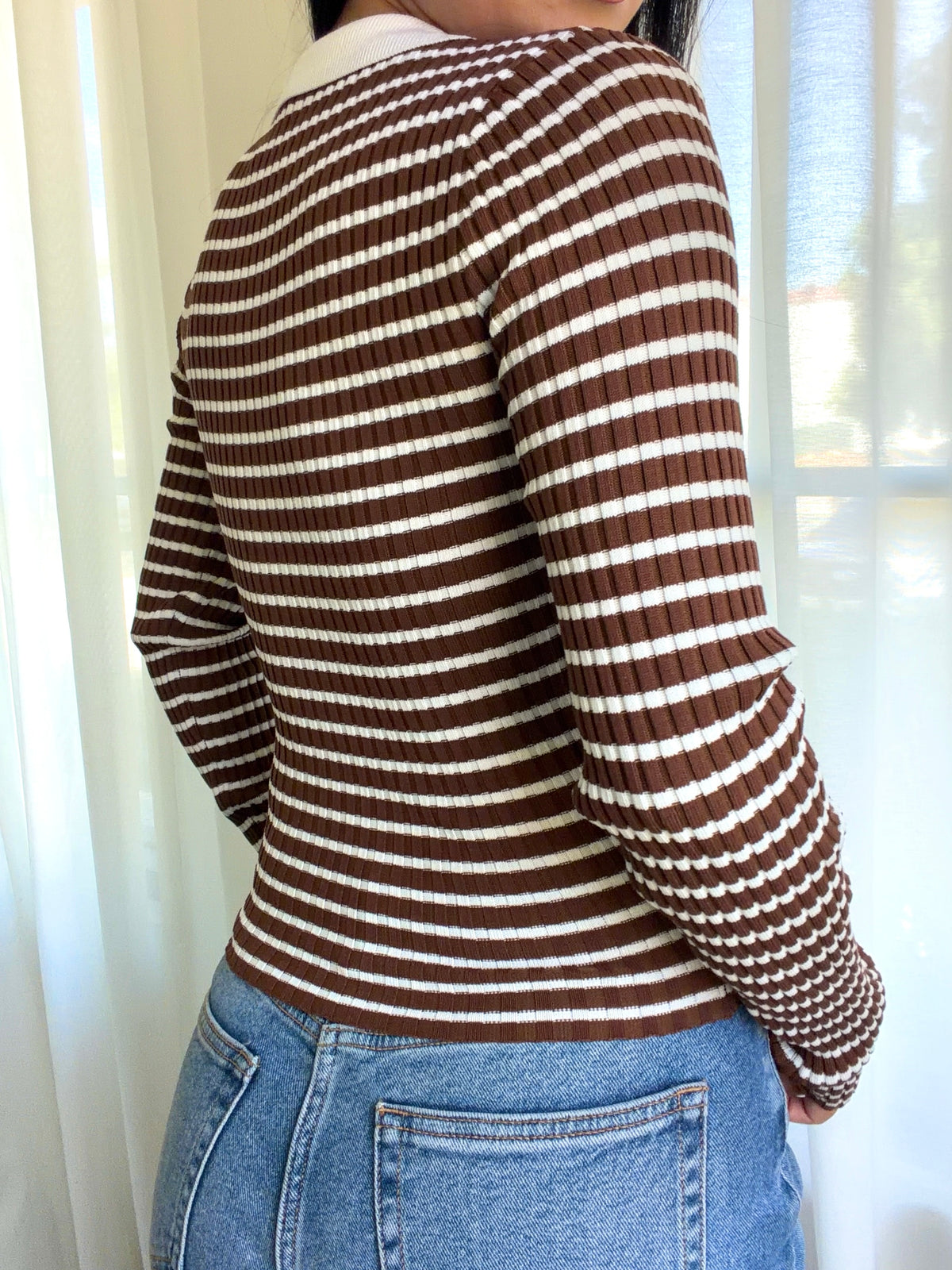 Jamie Sweater Top (Brown)