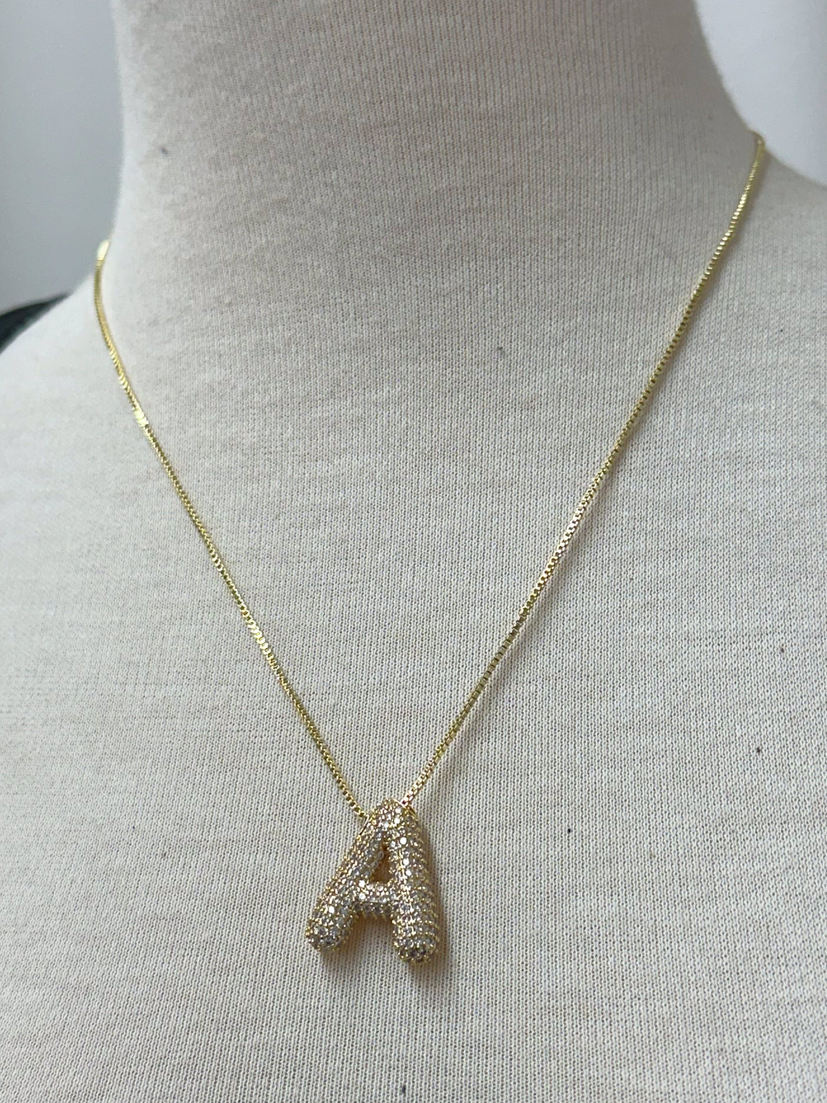 Ana InitIal Necklace (Gold)