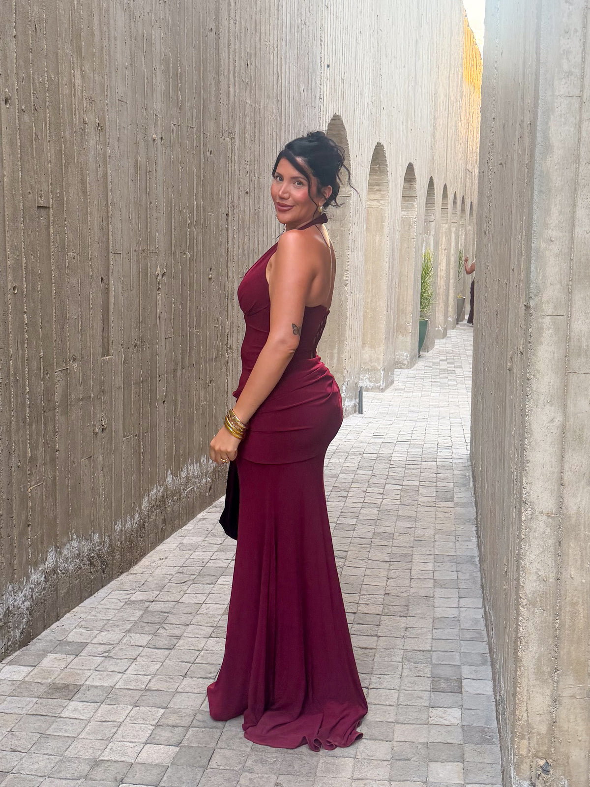Laura Dress (Wine)