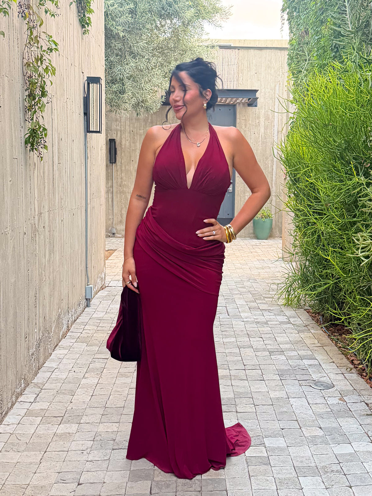Laura Dress (Wine)