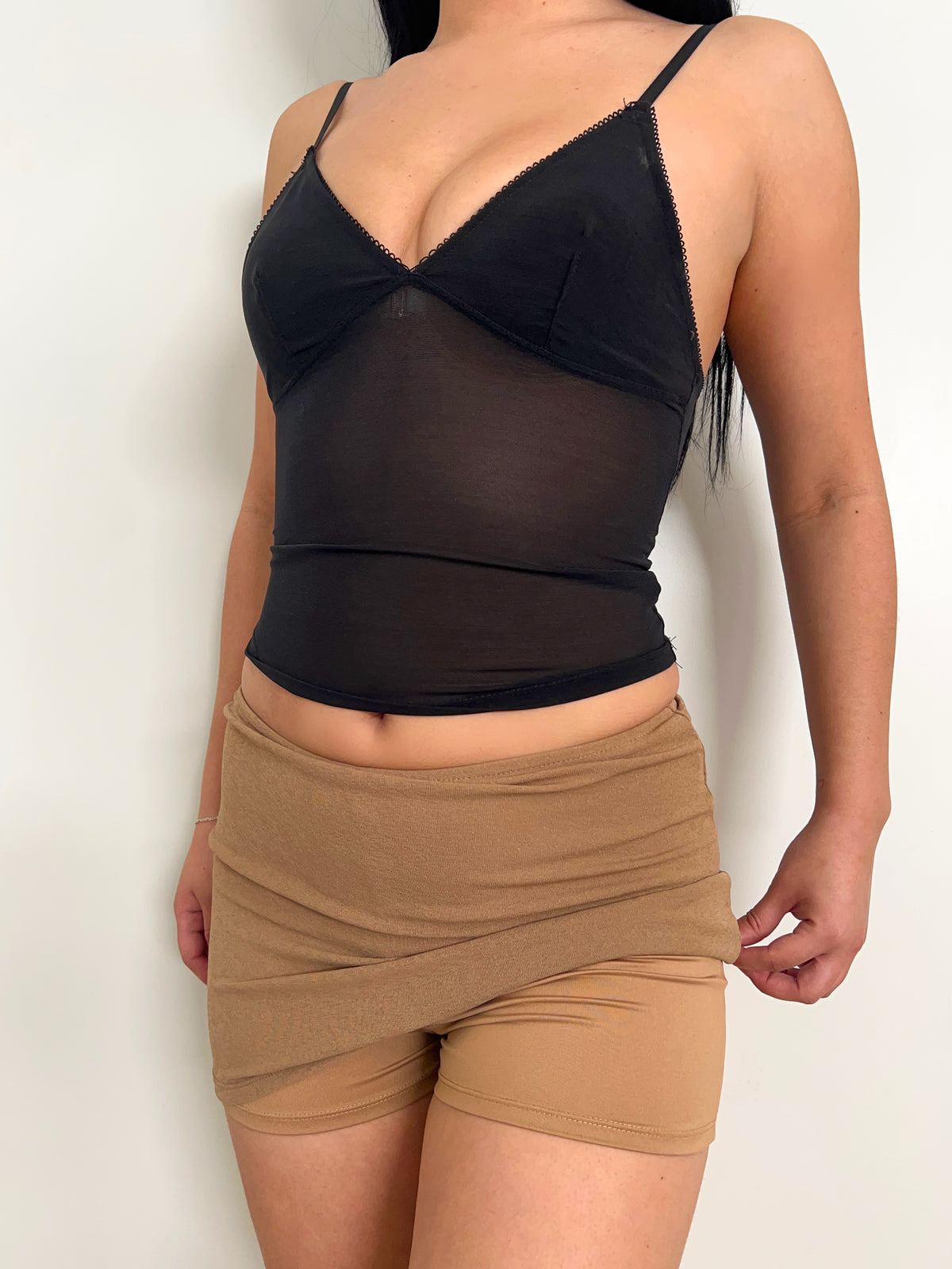 Rosalie Mini Skirt (Mocha)