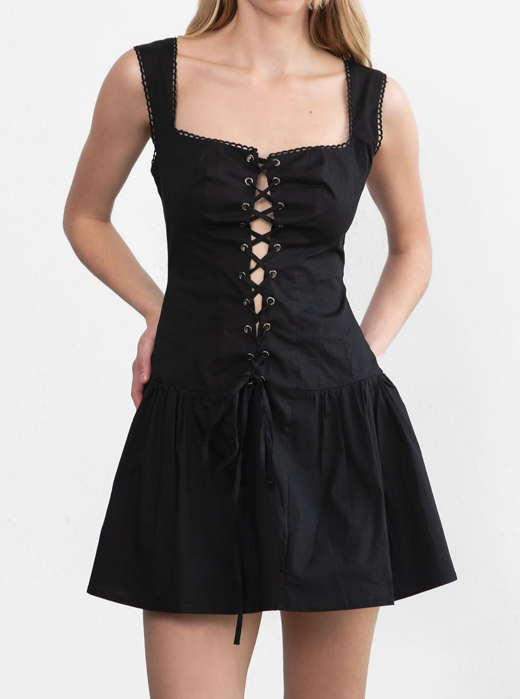 Selina Mini Dress (Black)