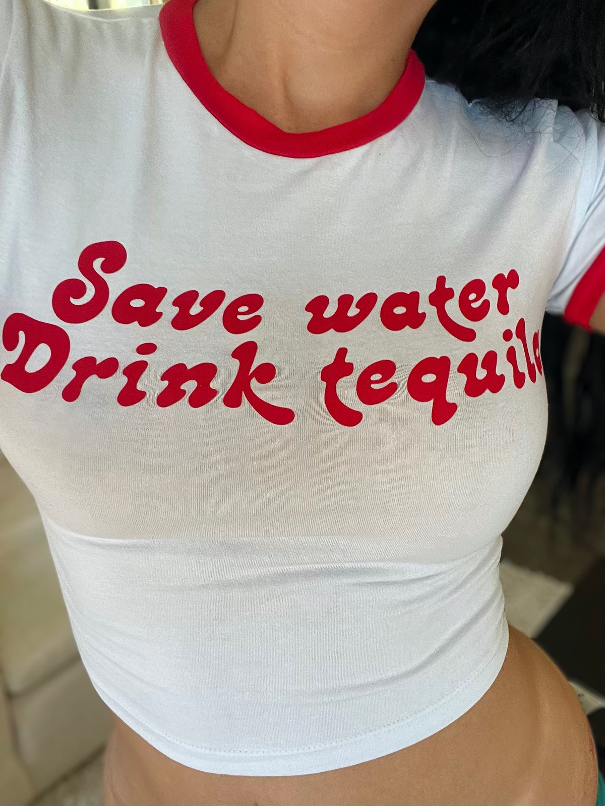 Water &amp; Tequila Top (White)