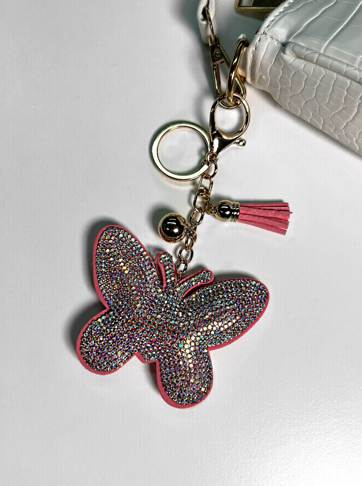 Butterfly Keychain (Pink/Multi)