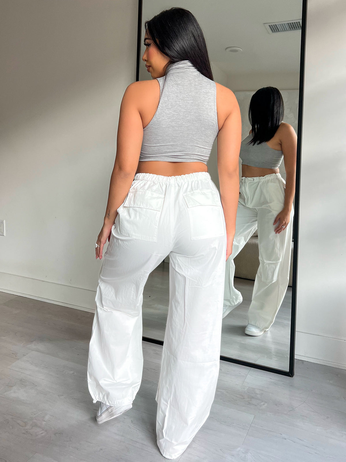 Jocelyn Cargo Pants (White)