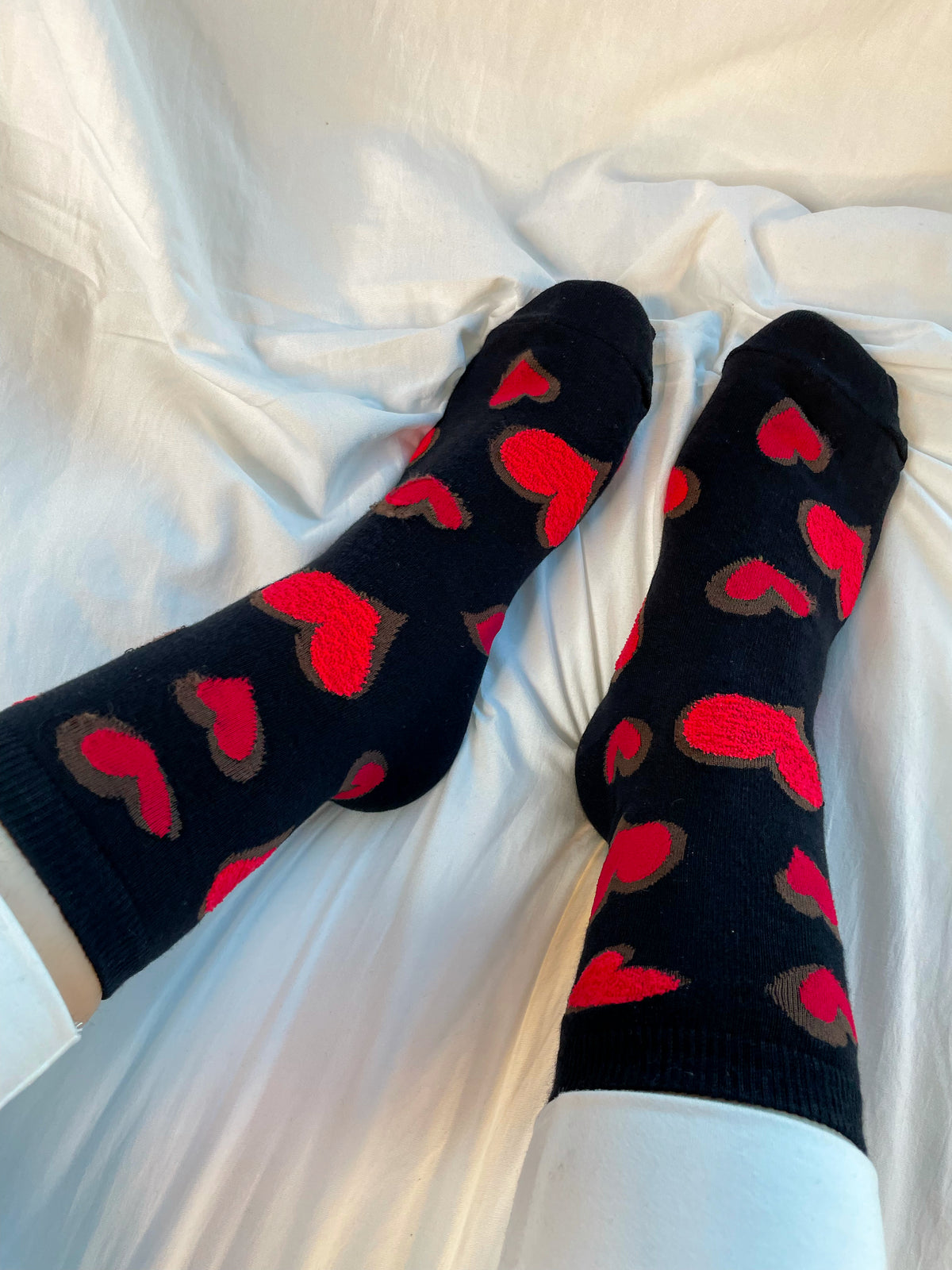 Tati Heart Socks (Black)