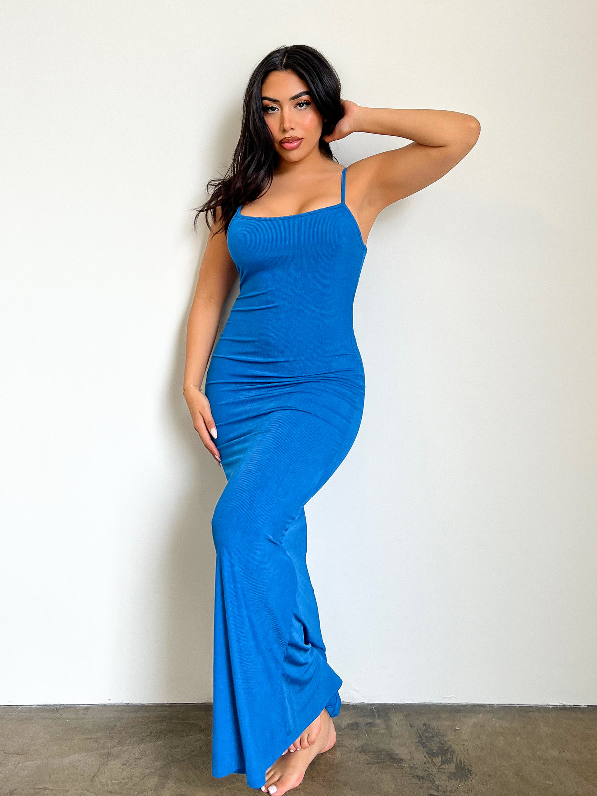 Nia Maxi Dress (Blue)