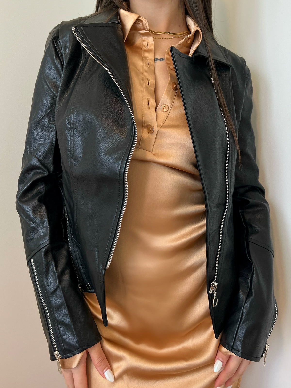Molly Leather Jacket (Black)